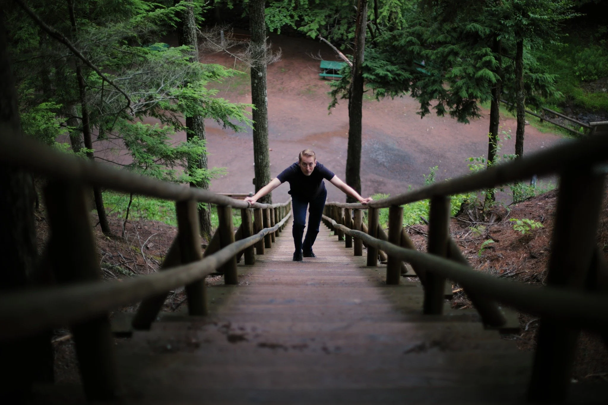 THE GRANDEUR &mdash;&mdash; What is it about hundreds of steps that I find so easy to love? Could be the feeling of getting someplace, a purpose clearly defined. It's what I loved about my visits to hillside cities like Porto and Athens. All that tim