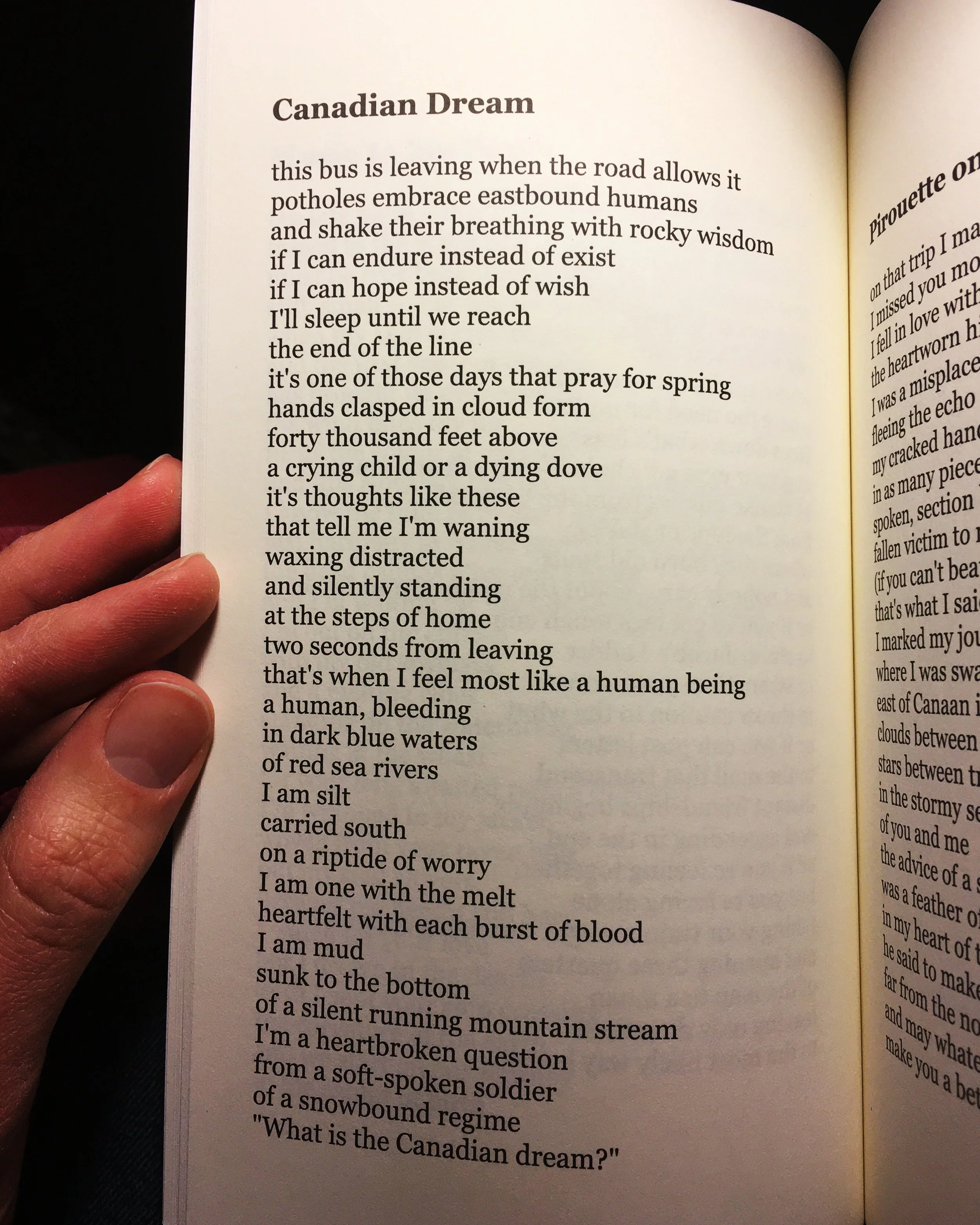 I wrote this poem in the midst of the hardest year of my life, when every dream seemed rudely woken and unlikely coming true. It's given me a lot of comfort. From my 2014 poetry paperback: "Long Time, No Sea". Grab a signed copy on sale for