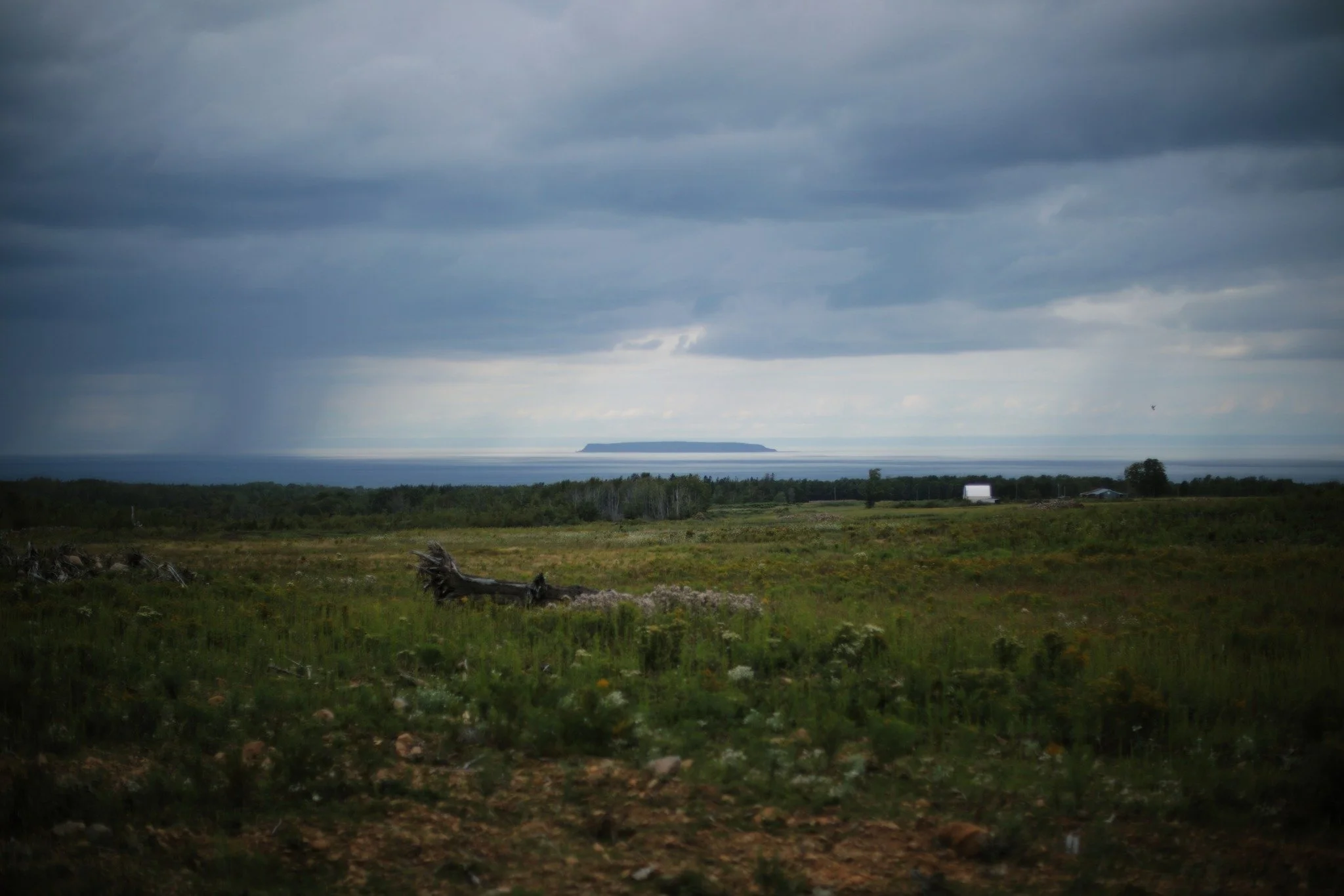 CONDUCTING PASSAGE &mdash;&mdash; Stumbling down the rocky ruts of Lightfoot Road, cleared fields gave a newly wide view to the expanse of Fundy. While I stood here catching random raindrops on my unprotected head, I questioned if I should rush to my