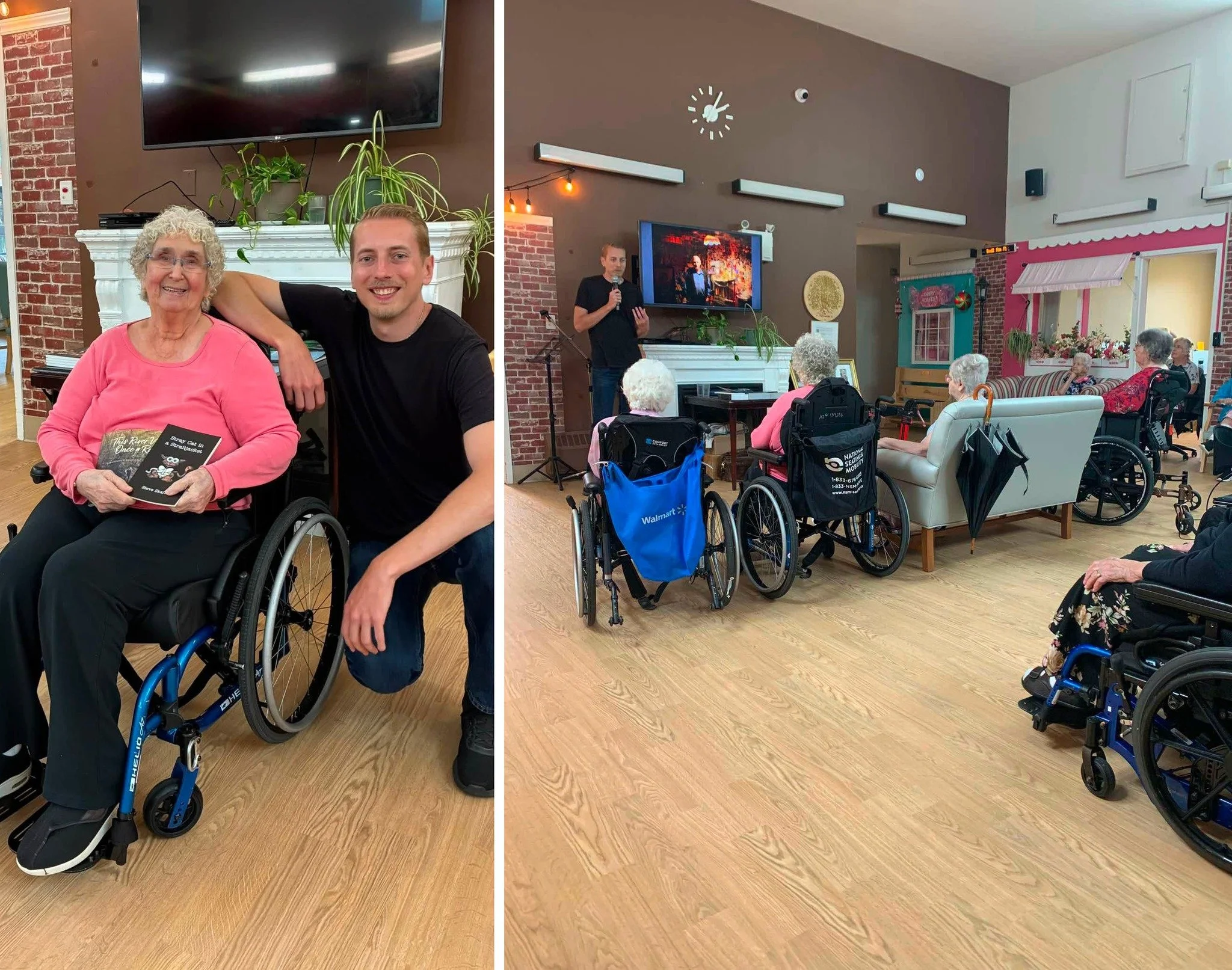 Sharing stories from "Outskirts of Ordinary" with the residents of Hillside Pines Home (Bridgewater) yesterday afternoon. Y'all were a lovely audience, and I had a great time. Thanks so much for hosting me!

I've already had 8 stops at care
