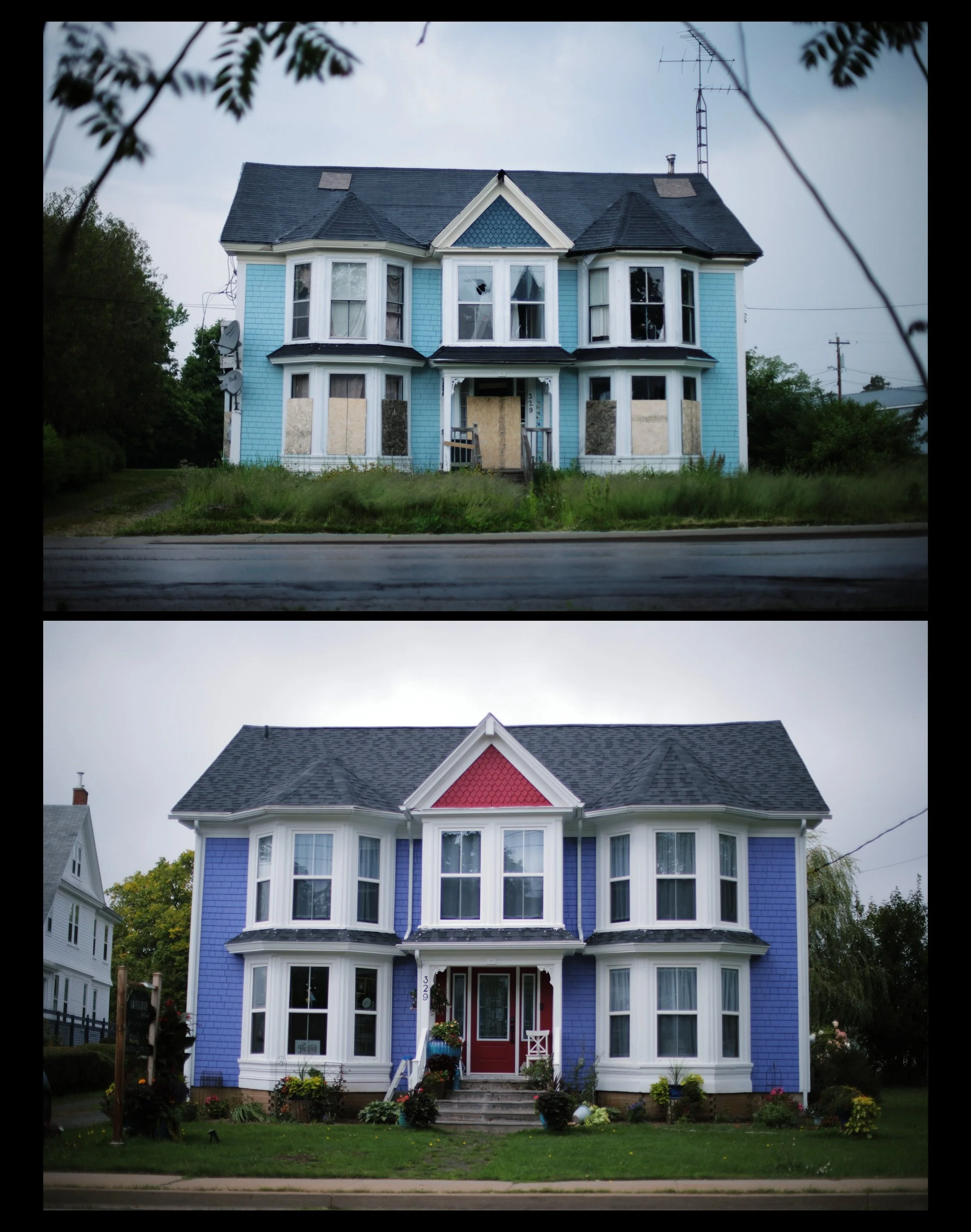 329 Granville Street was originally built by Joseph Bohaker in 1836. This building eventually became one of the most notorious, rundown rentals in my hometown of Bridgetown, Nova Scotia. After being turned from a home to a boarding house sometime aro