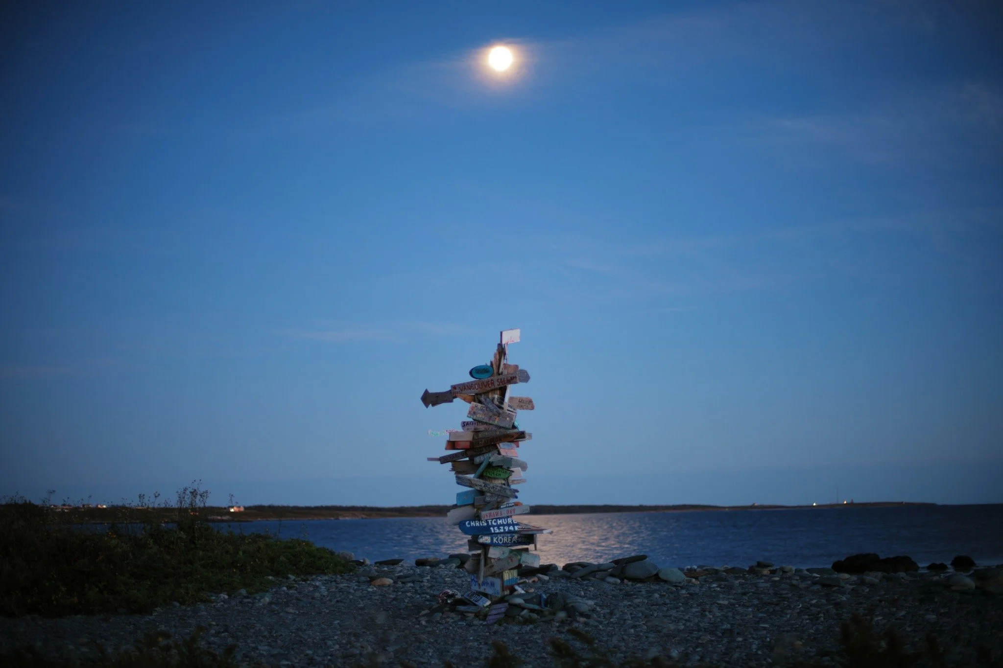 KNOW THE ONE &mdash;&mdash; We were the last to leave Cape Forchu this evening, as twilight traded places with a rising moon. It's a draw I feel most genuine, going somewhere that can be busy, but at a time when others don't. There's a well-expected 