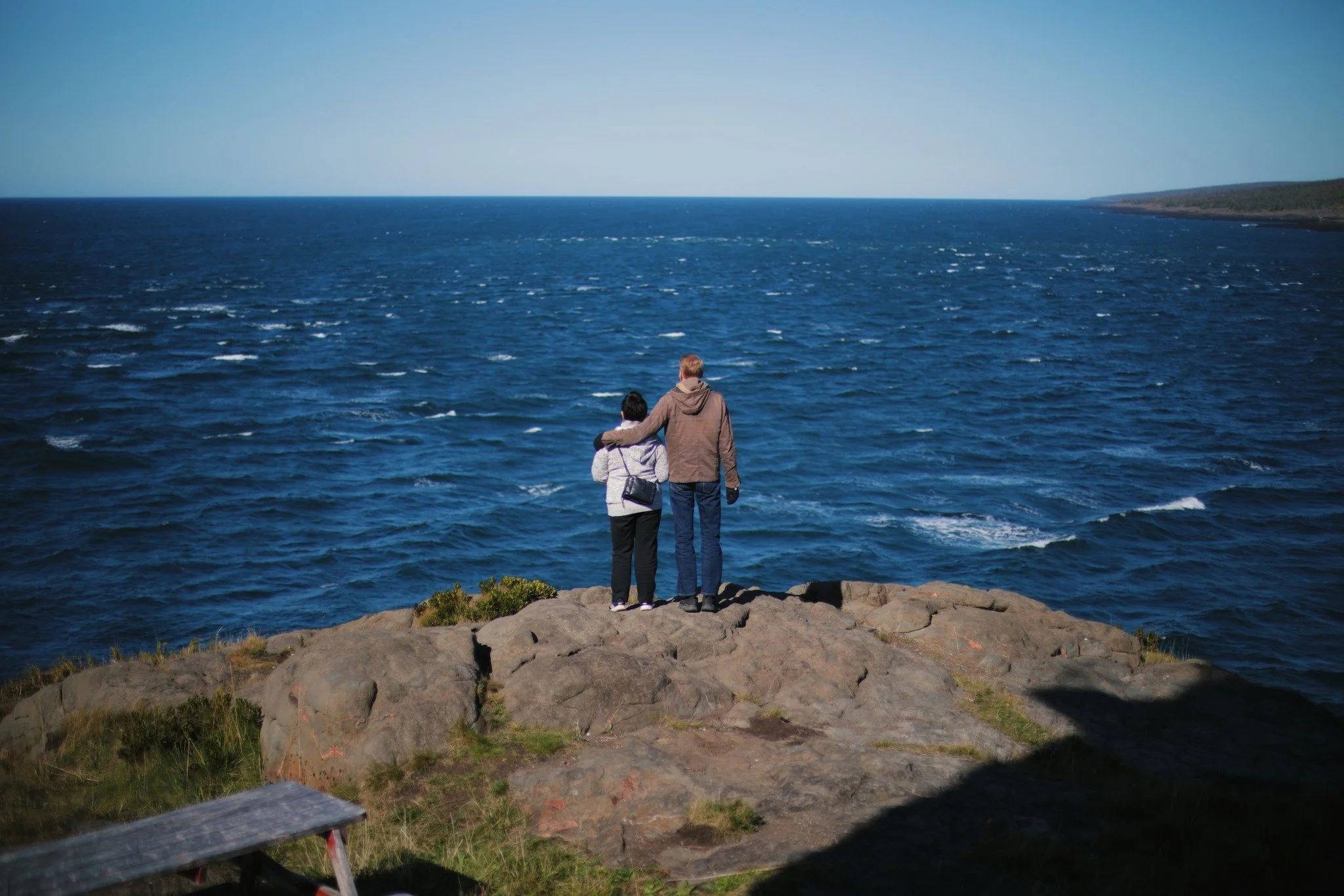 BIRDS WE'RE NOT &mdash;&mdash; I took Susy to the lighthouse at Boar's Head once before. It was the same season as now, as summer falls for autumn, but calm and hot and entirely shrouded in fog. Sure, that has its own kind of beauty, but there's noth