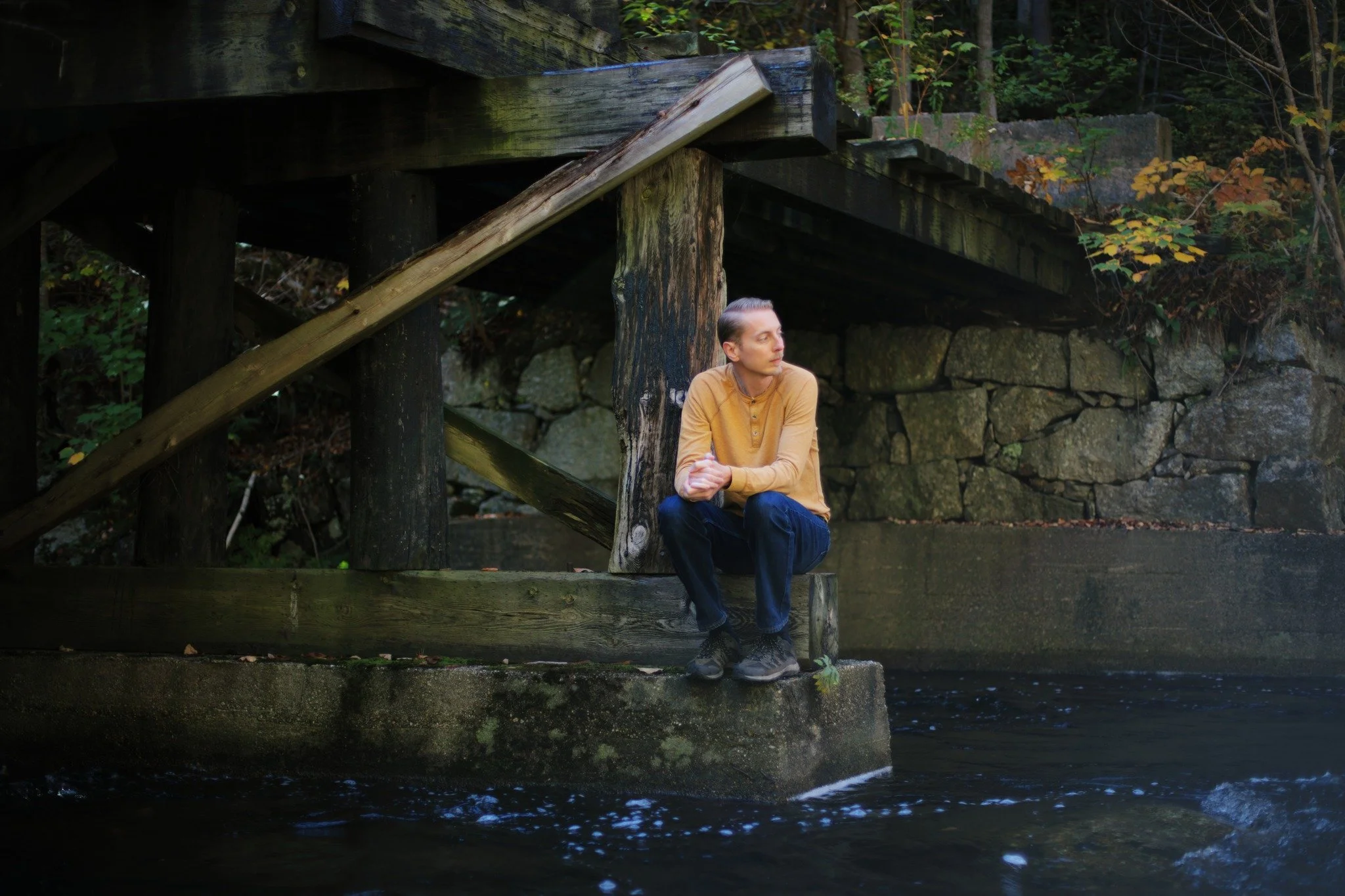 CURIOUS PULL &mdash;&mdash; I've felt the strangest compulsion to scramble down to precarious, hard-to-reach places. There's no real risk in getting there, save for a slip, a scrape, or a cold dunk in East Branch Bear River. But I feel a more genuine