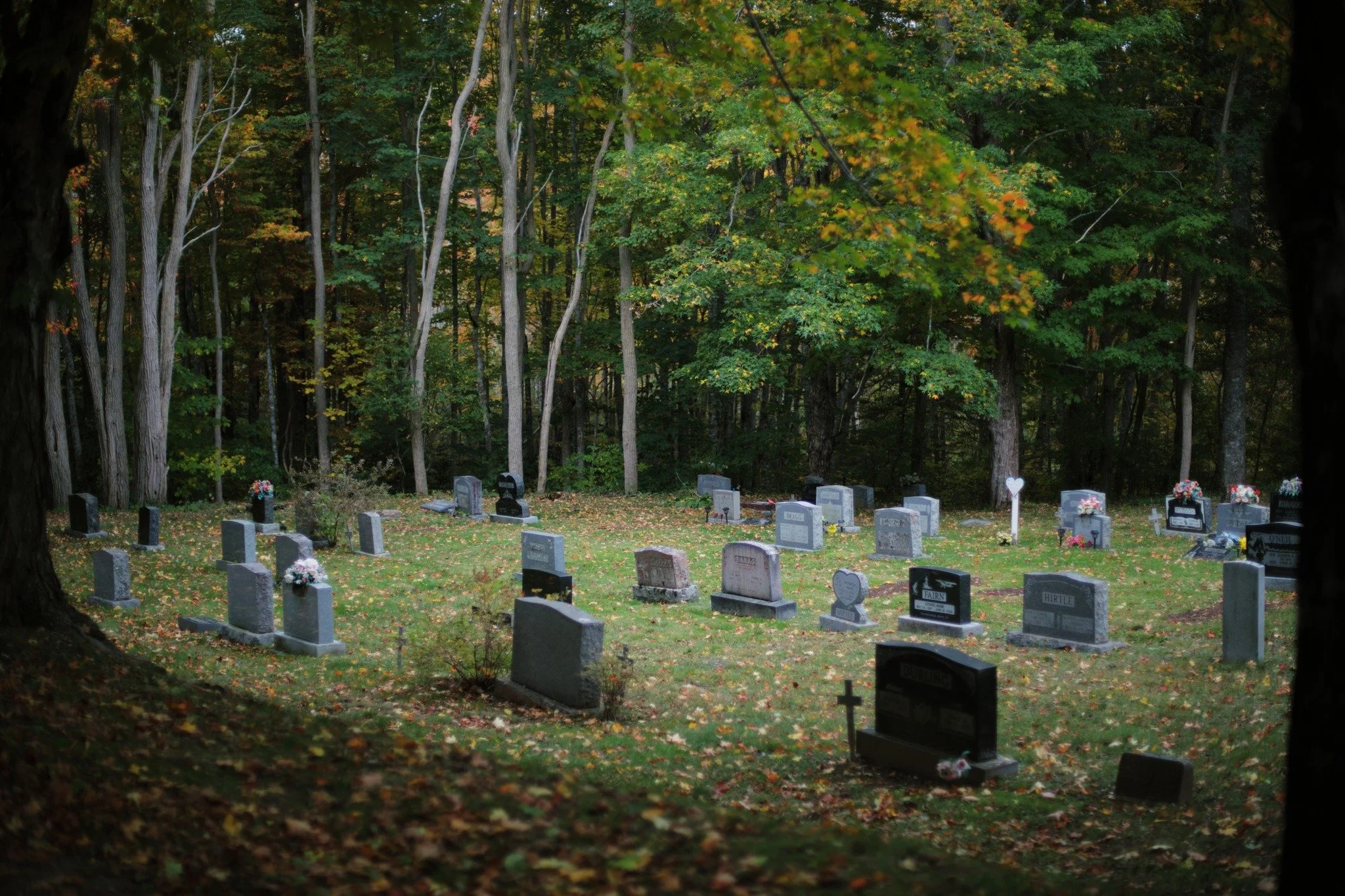 ENDS JUST LIKE &mdash;&mdash; The burials at Fairview Cemetery will soon span two full centuries. First body under this bit of earth was in 1827. Catherine Dodge, died at the age of thirty-four. New arrivals continue to this day, but like all such pl
