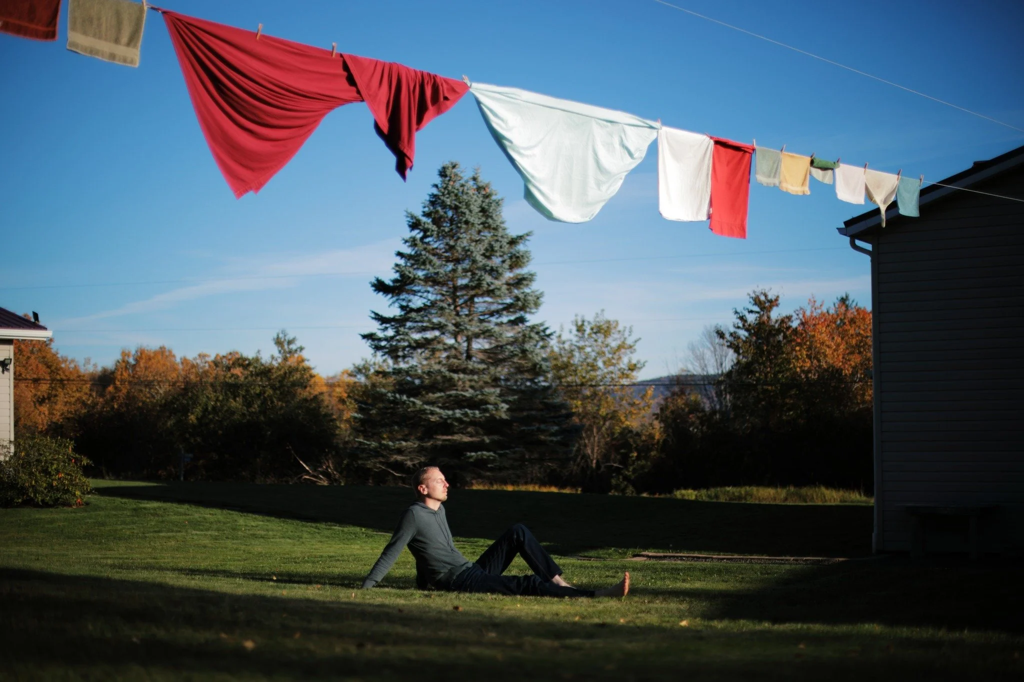 AWAKE IF ANYTHING &mdash;&mdash; Last of the warm sun days. It always feels like such a dream, vague notion of exactly when hints of heat will not return. It might turn in a brief reversal through the coming weeks; the trend is downward almost inevit