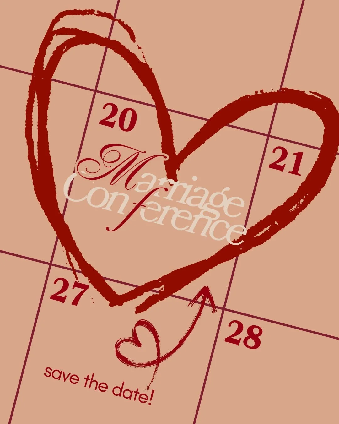 Love that lasts never fails. 💌🏹❤️
Marriage Conference | Feb 20 &bull; 7:30PM
Register now &bull; $30 per couple

El amor que perdura nunca falla. 💌🏹❤️
Conferencia Matrimonial | 20 de febrero &bull; 7:30 p.m.
Reg&iacute;strese ahora &bull; $30 por