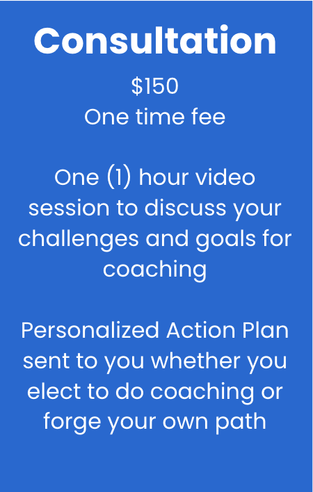 Cost for ADHD Coaching Consult is $150