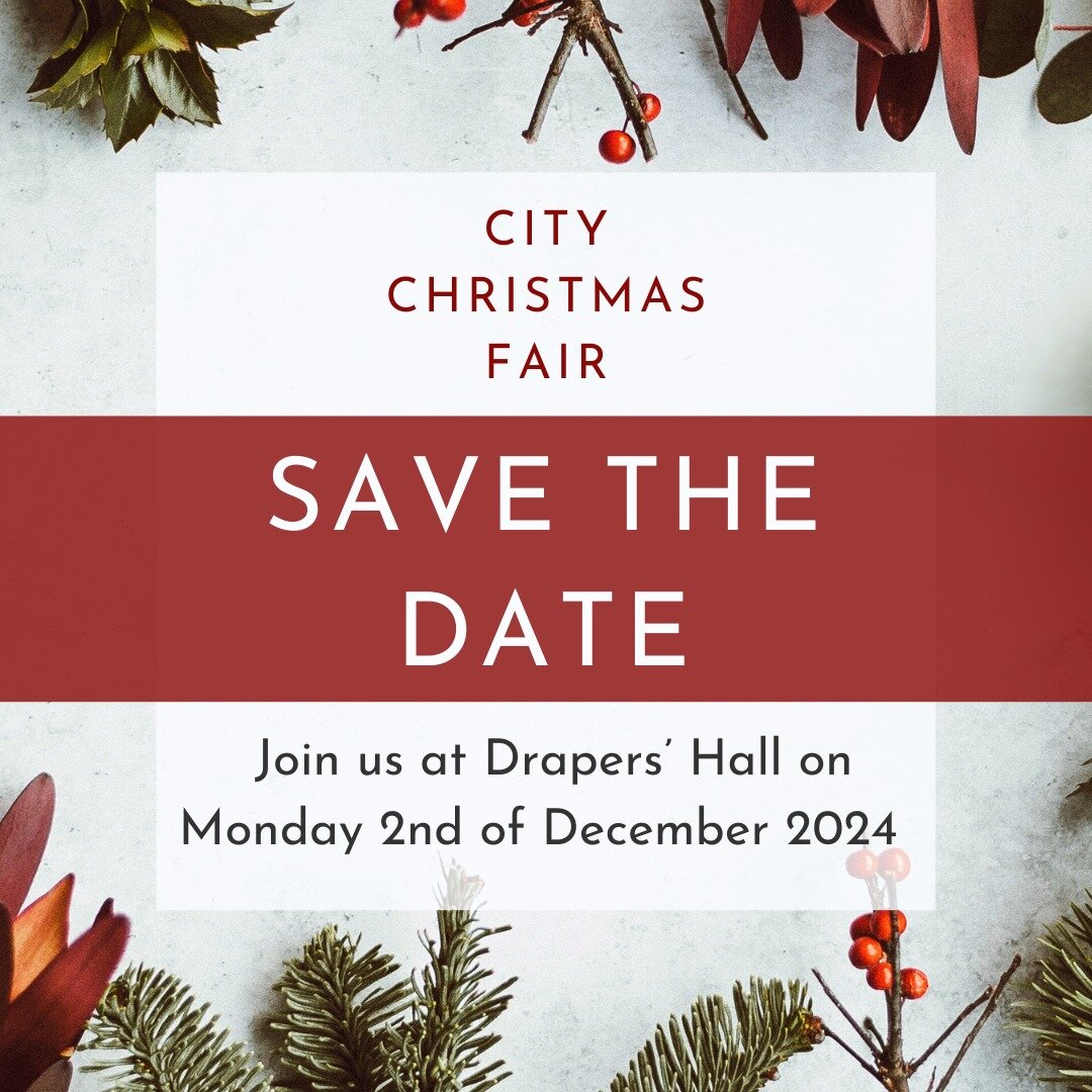 ✍️ It's time to bring out your 2024 calendars!

We are excited to announce that the City Christmas Fair will be returning to Drapers' Hall on Monday 2nd December 2024. 

Last year we raised a record-breaking &pound;90,000 in aid of @wellbeingofwomen.
