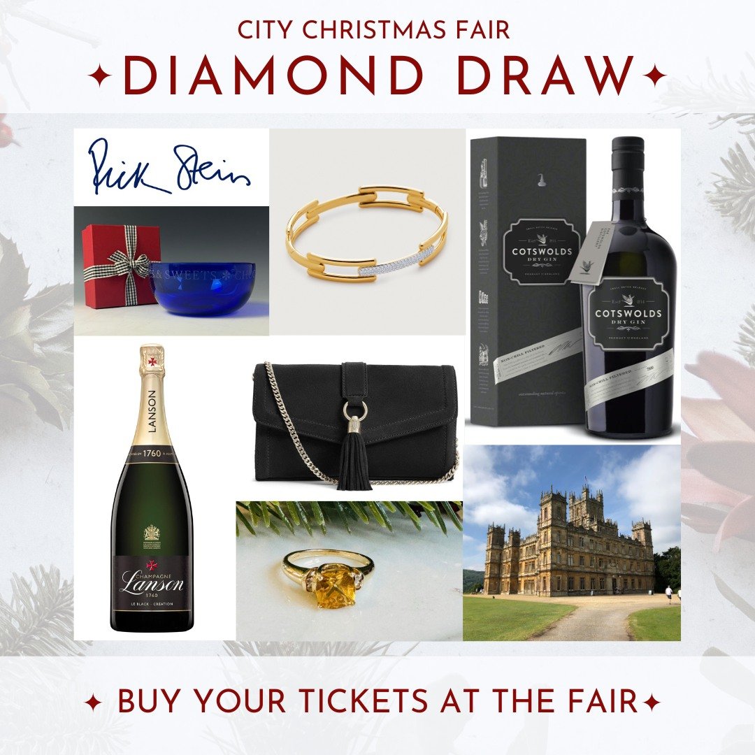 🎄In celebration of Wellbeing of Women's 60th Anniversary, attendees of the City Christmas Fair will have the exclusive opportunity to purchase tickets for our fabulous Diamond Draw.

Our fabulous prizes include:

💎 @monicavinader Diamond Bangle

💎