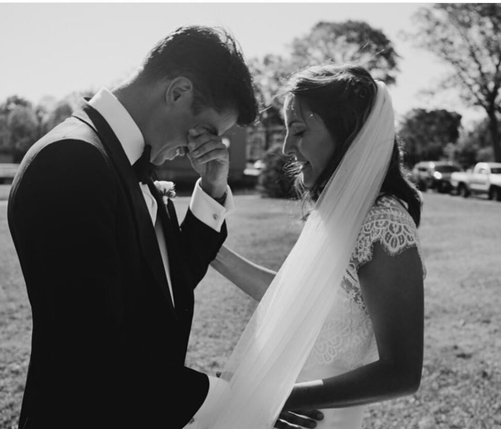 First look magic. I tend to be a traditionalist and love the walk down the aisle as the first moment that a bride and groom see each other. BUT photos like this make me think otherwise! The first look before the ceremony is so intimate and special an