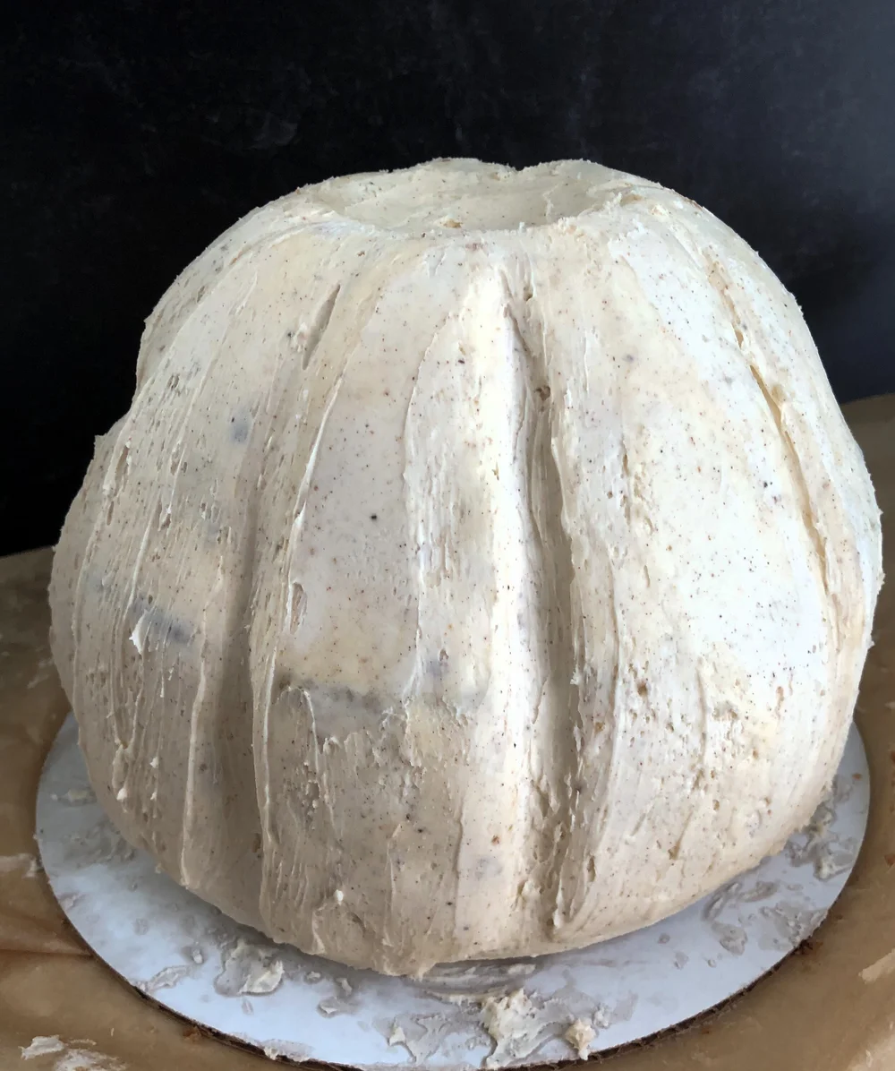 Cake after first carving