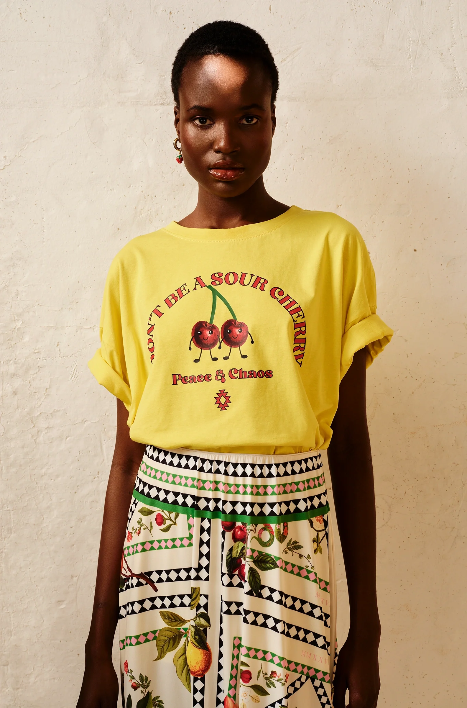 PEACE + CHAOS CHERRY-BOMB T-SHIRT - Cotton