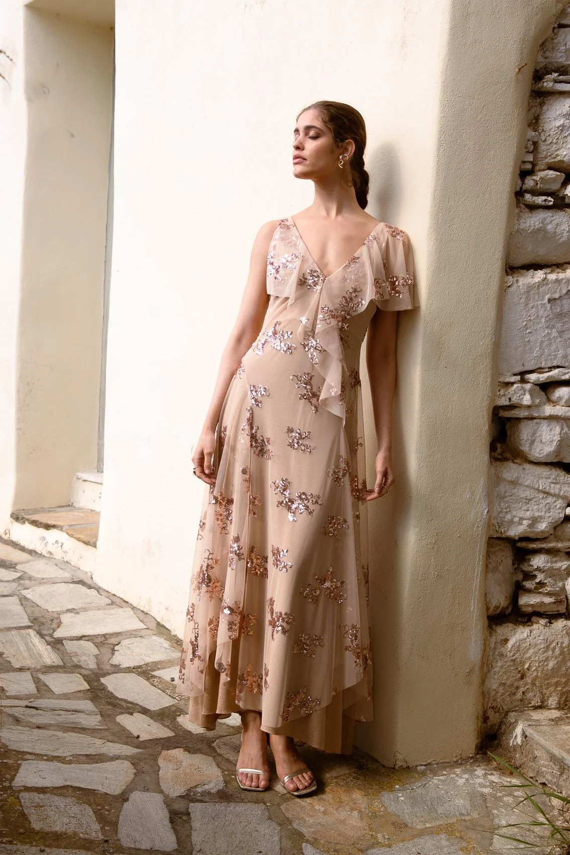 NIDODILEDA JOSIA DRESS SEQUIN EMBELLISHED TULLE