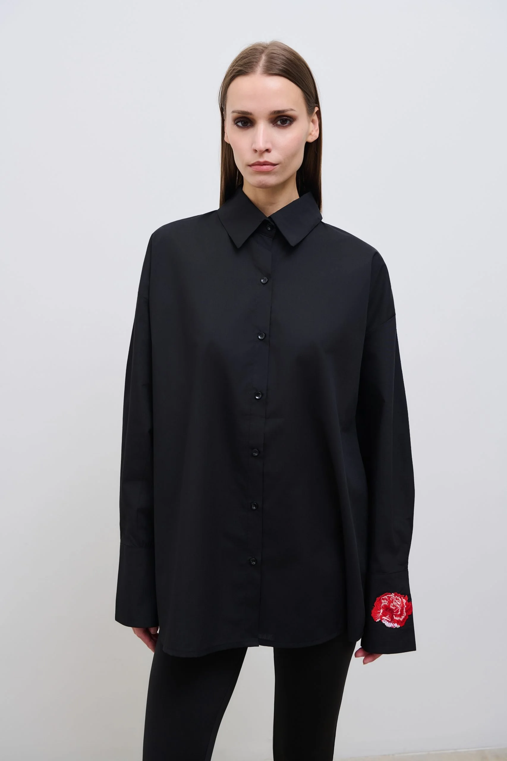COMBOS Bloom Shirt Black