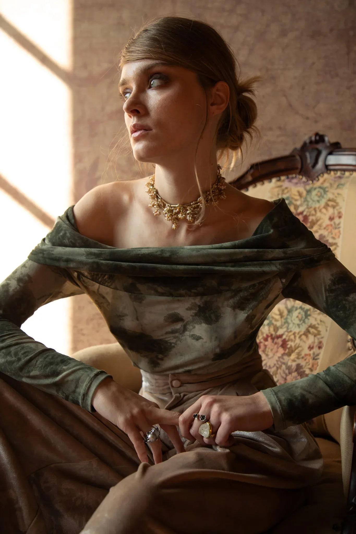 NIDODILEDA MARA TOP  TULLE OFF-SHOULDER