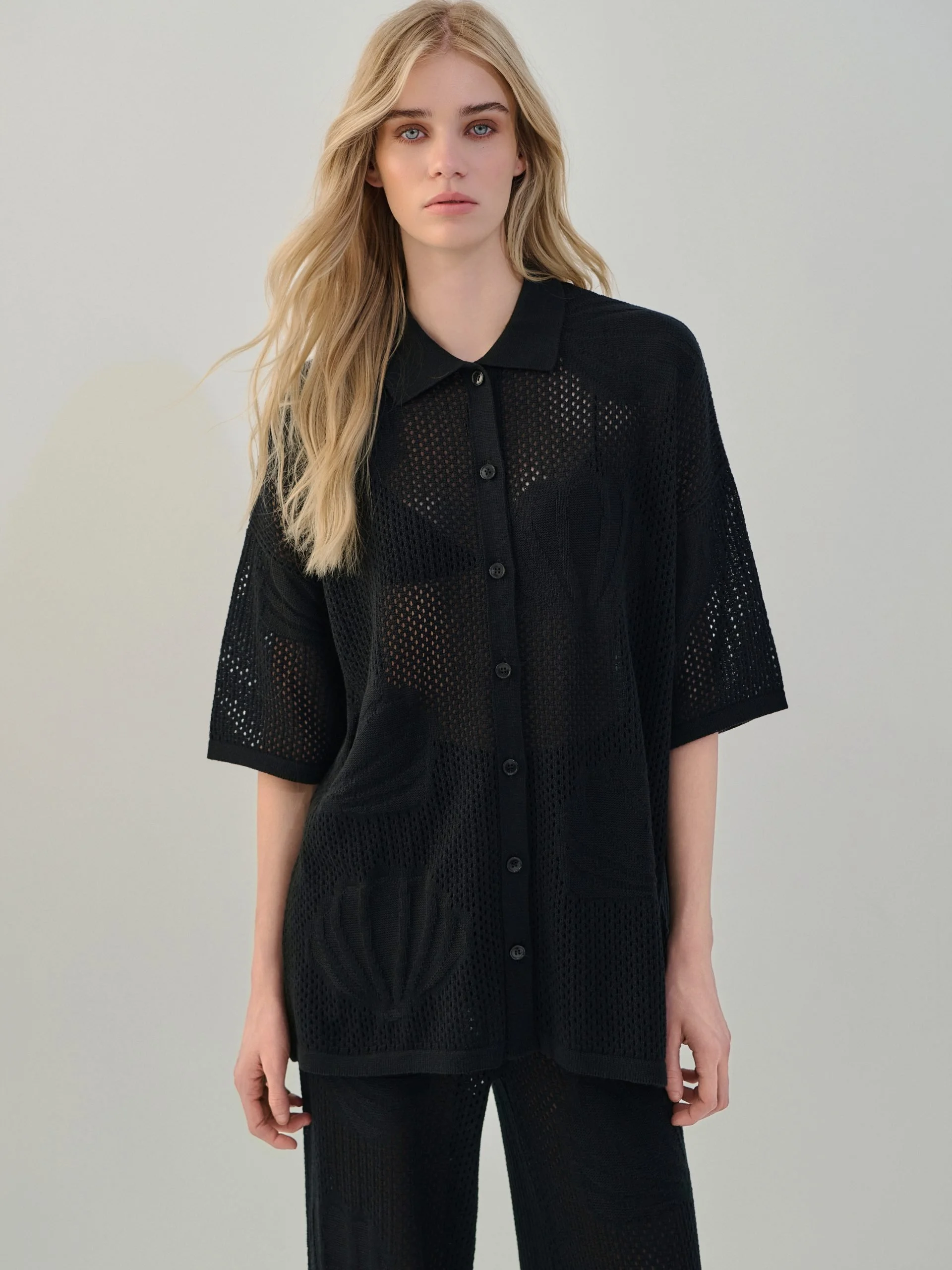 COMBOS Cardigan Polo Shell