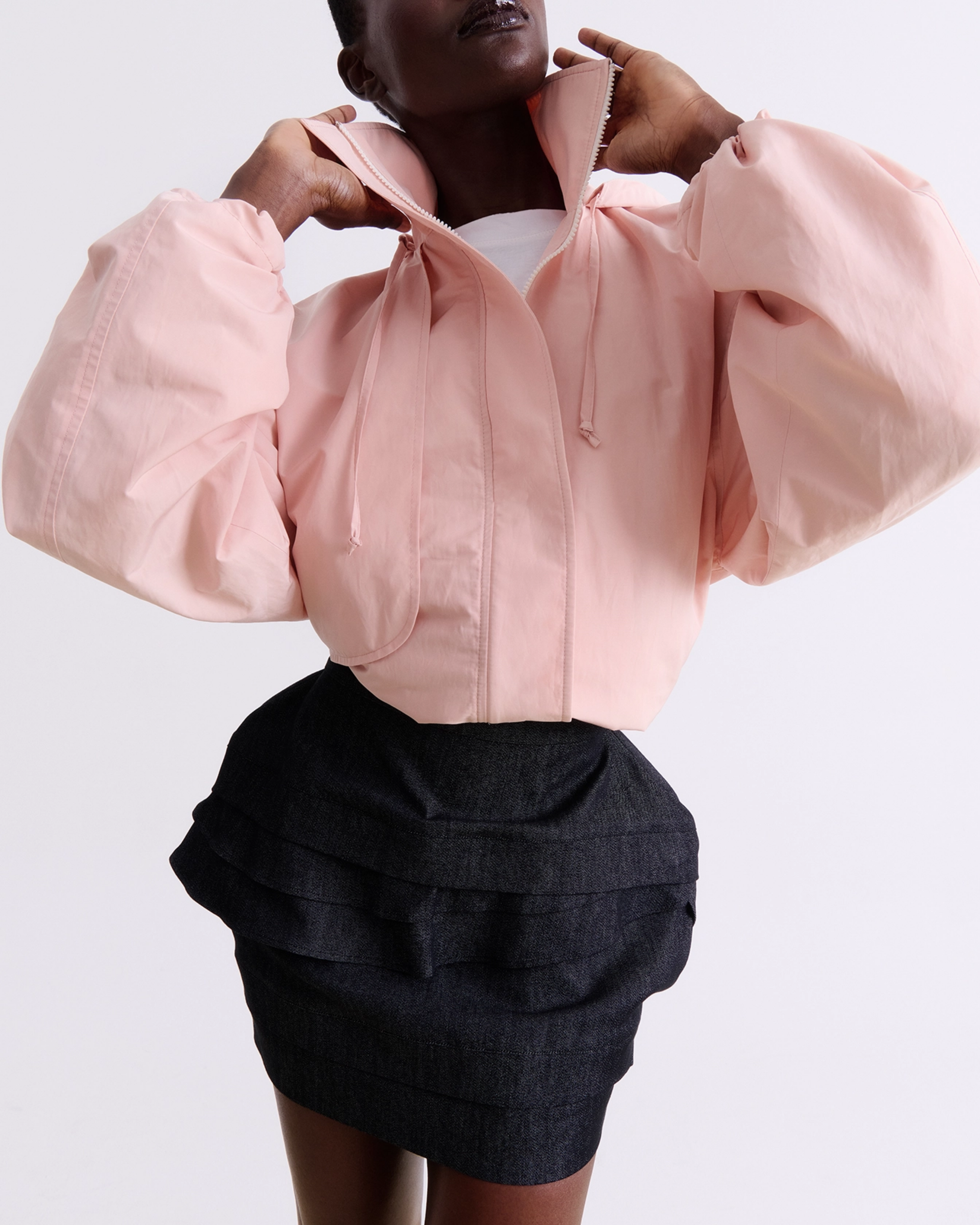 VASSIA KOSTARA BLUSH WINDBREAKER JACKET
