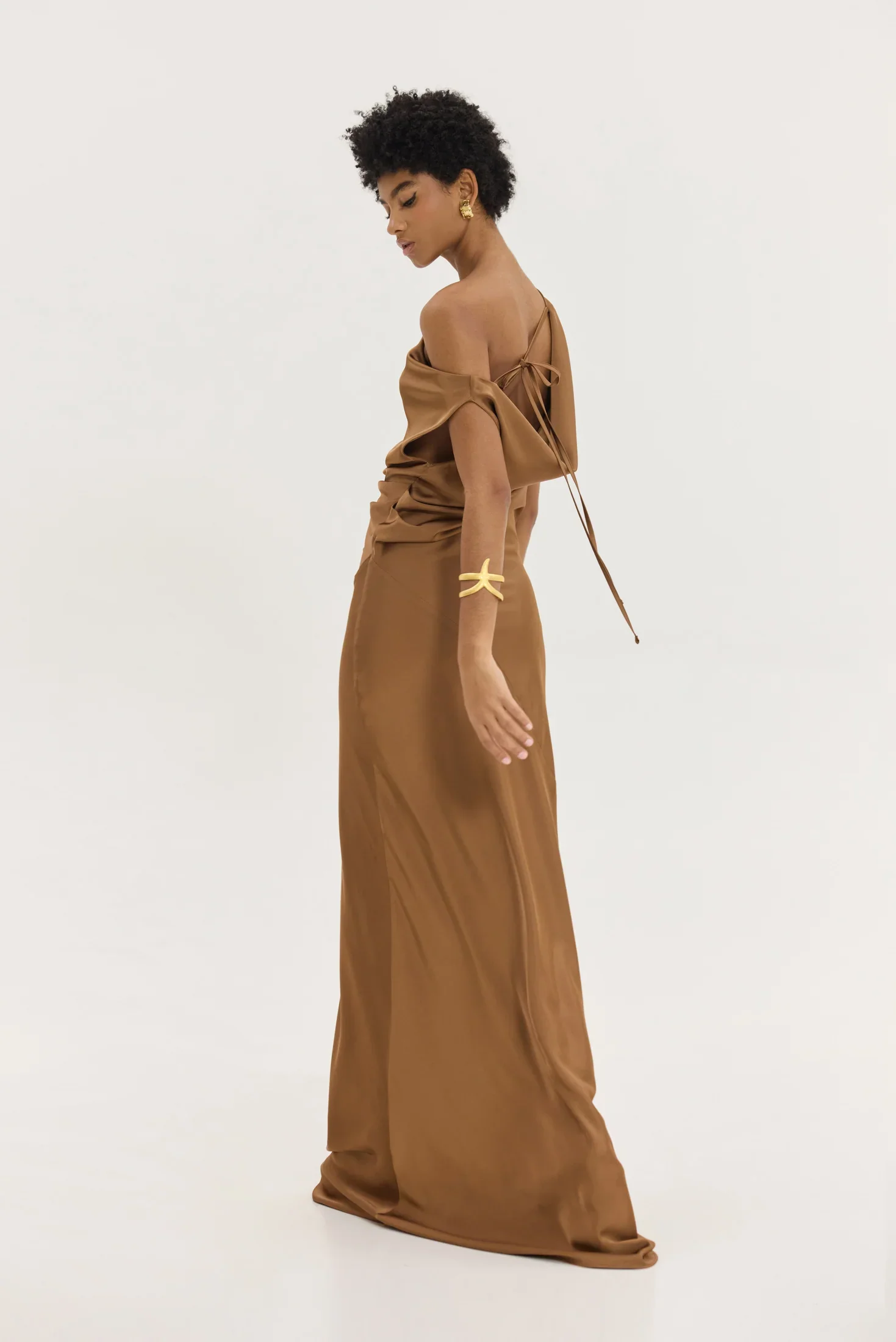 HEMITHEA Gold Dress (Chocolate)