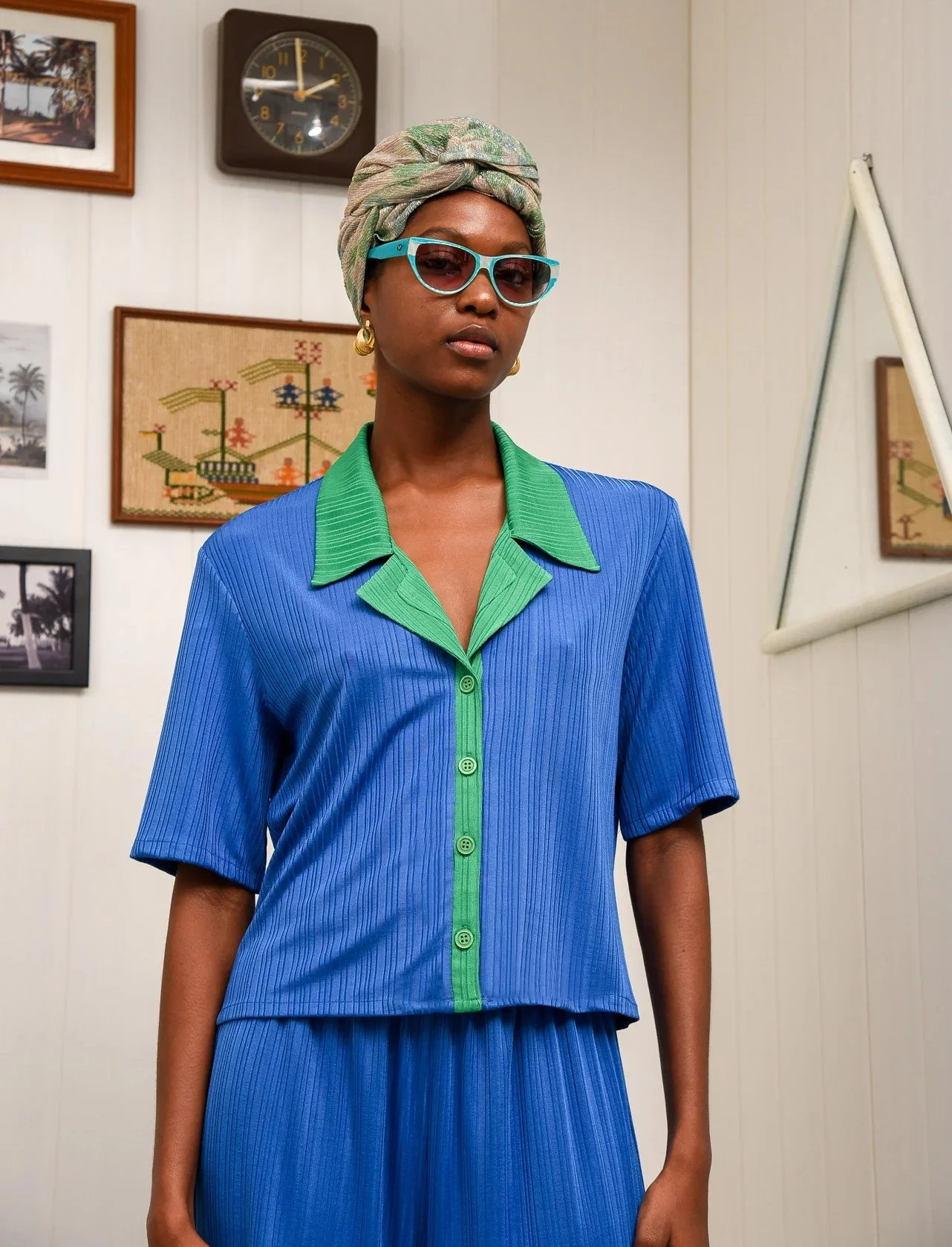 ARPYES GUAVA SHIRT BLUE