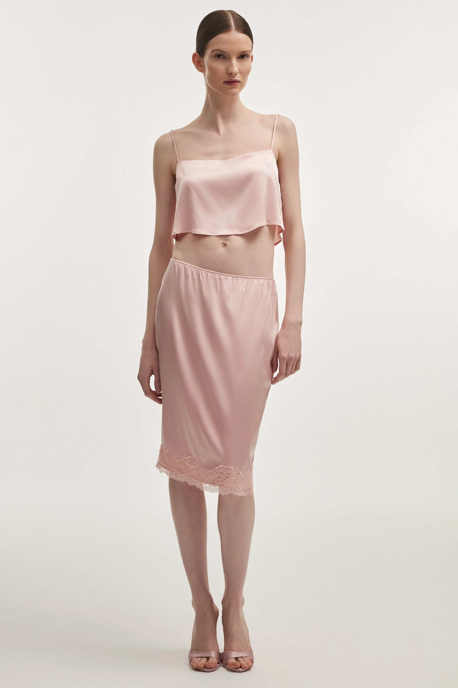 NADIA RAPTI NAIA MIDI SKIRT PINK
