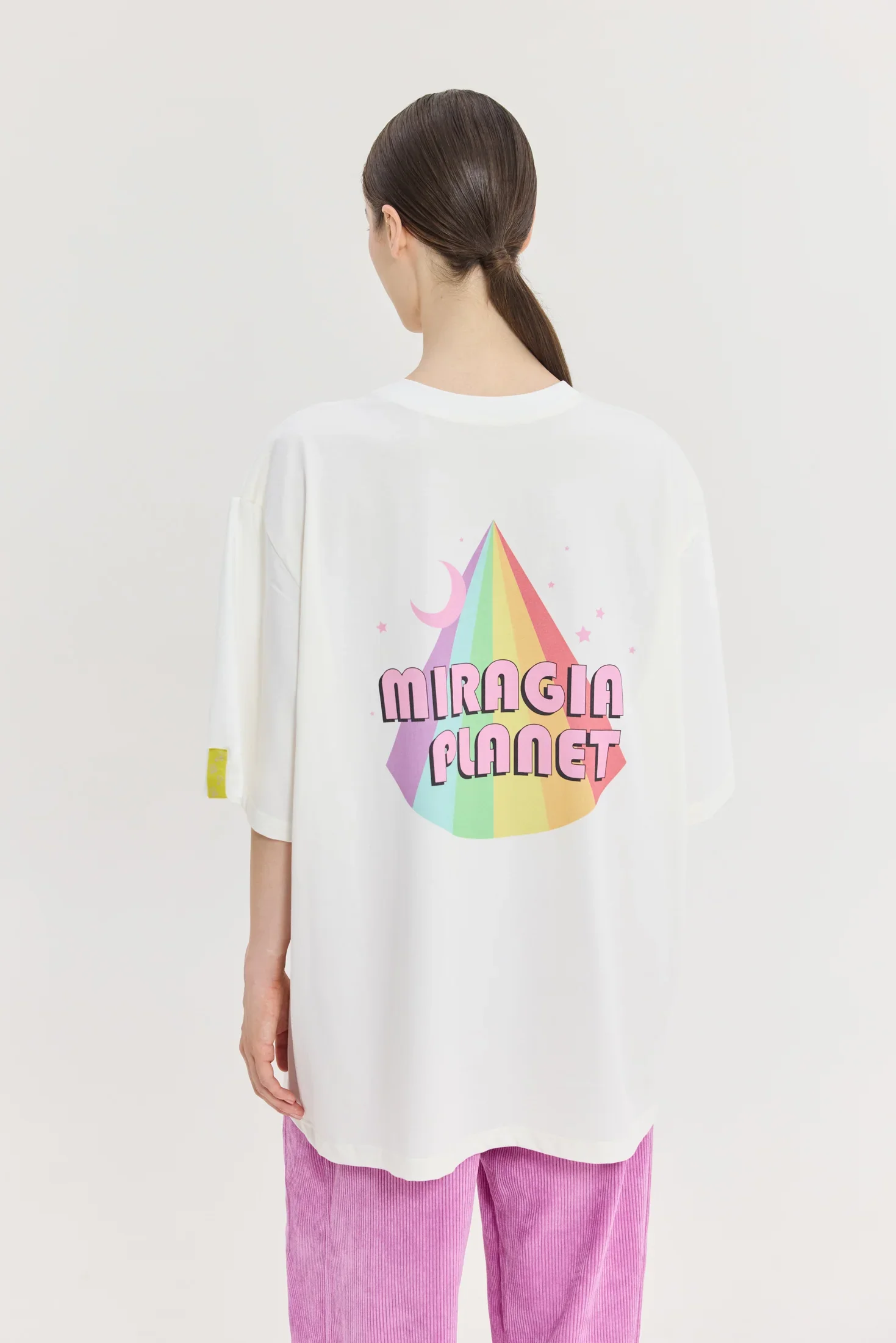 HEMITHEA Cheetah Off White T-Shirt (Rainbow Floyd)