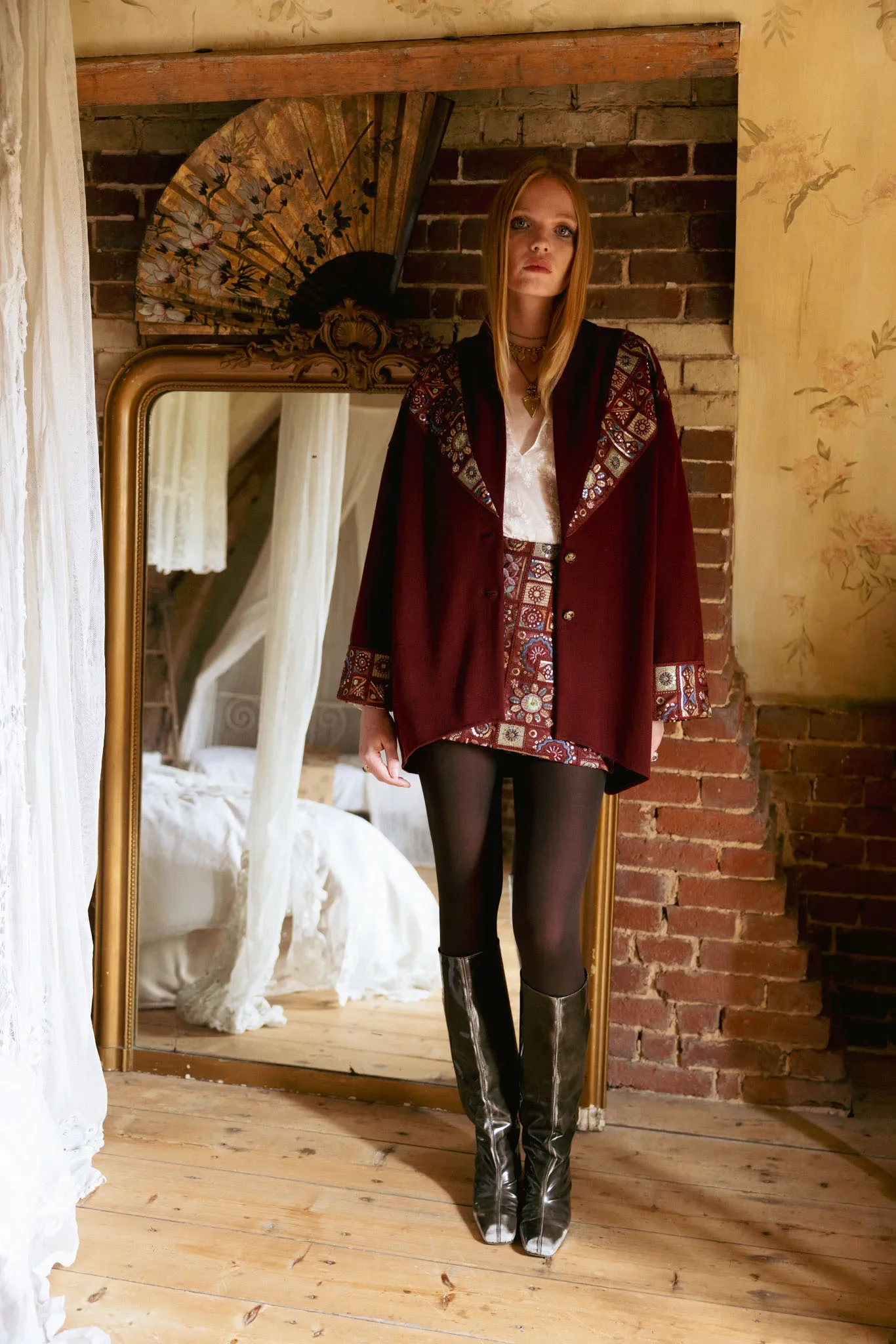 NIDODILEDA SHANNON CARDIGAN OVERSIZED EMBROIDERED