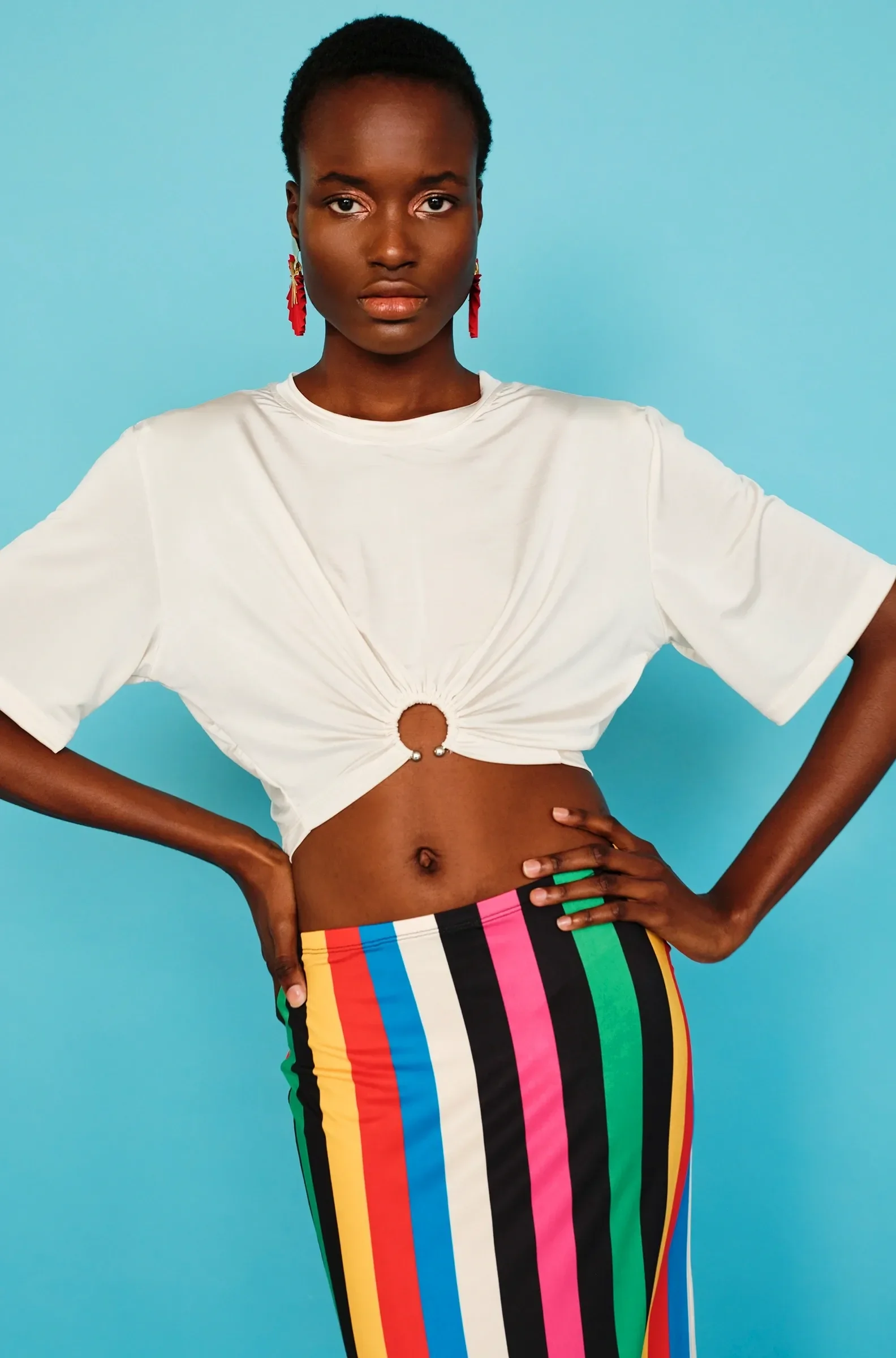 PEACE & CHAOS ENIGMA CROP TOP - Tencel