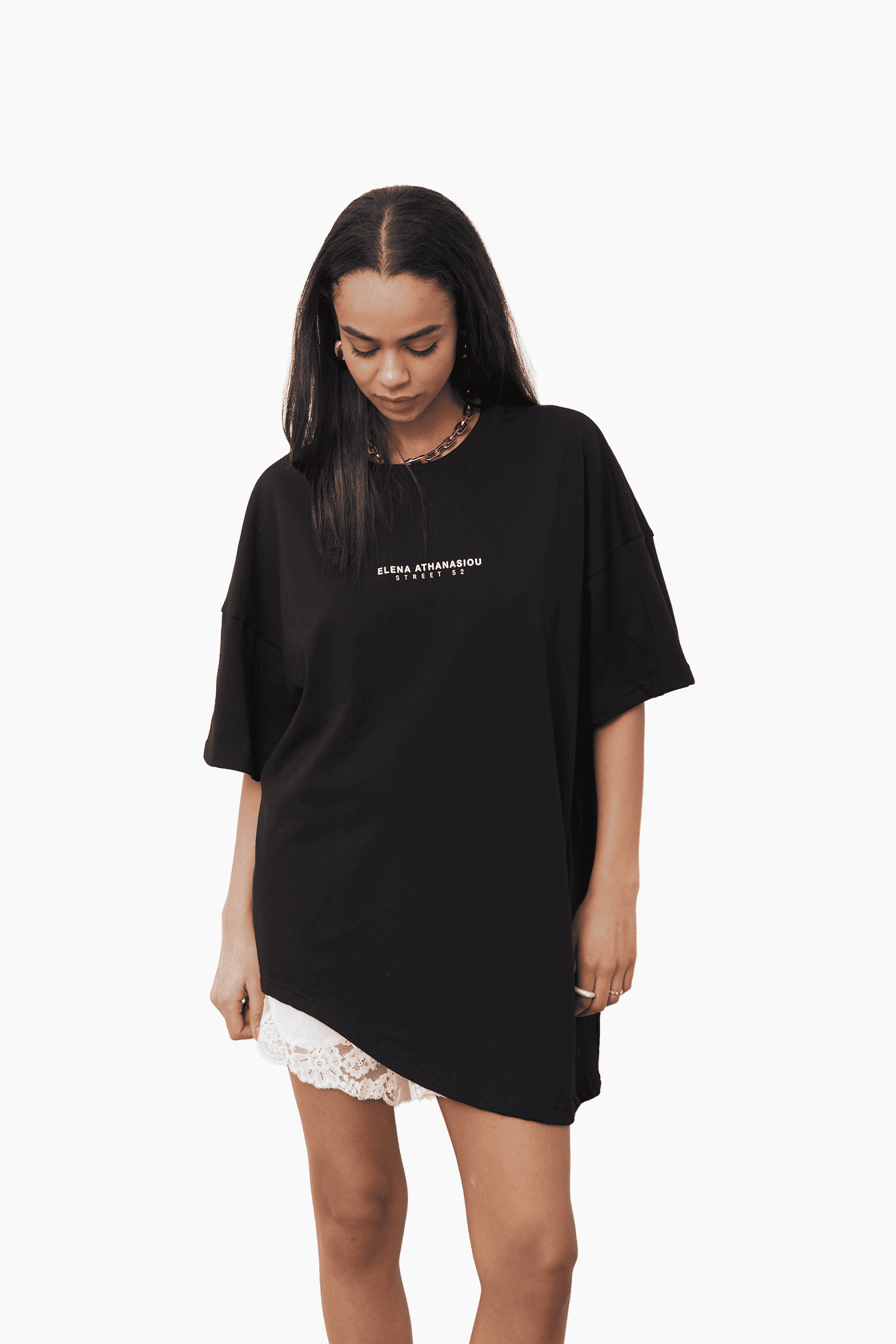 Elena Athanasiou Essential t-shirt Ασύμετρο APPAREL Μαυρο