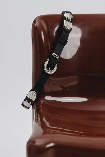"It’s your world" leather belt