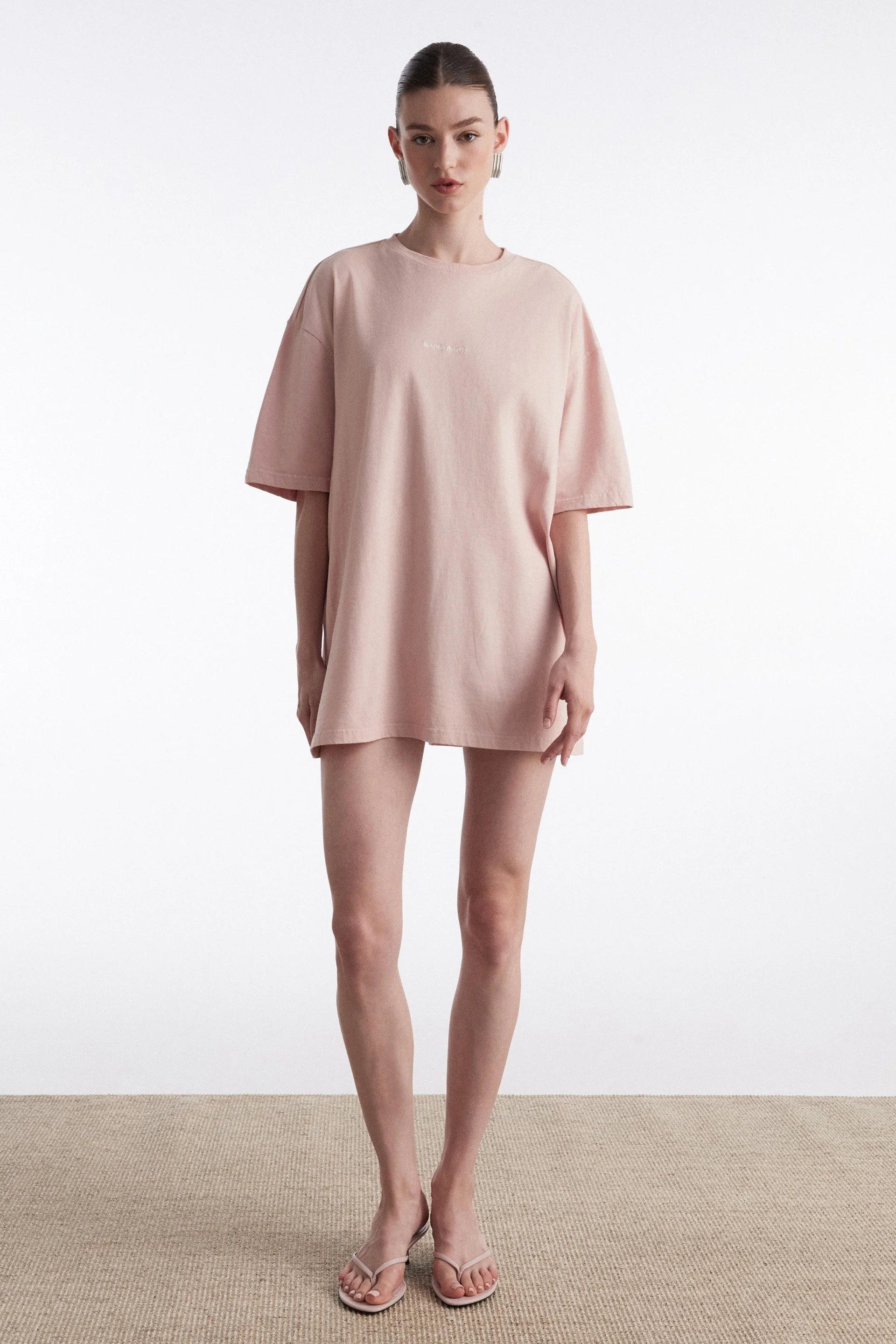NADIA RAPTI FLOWER BLOOM T-SHIRT PINK