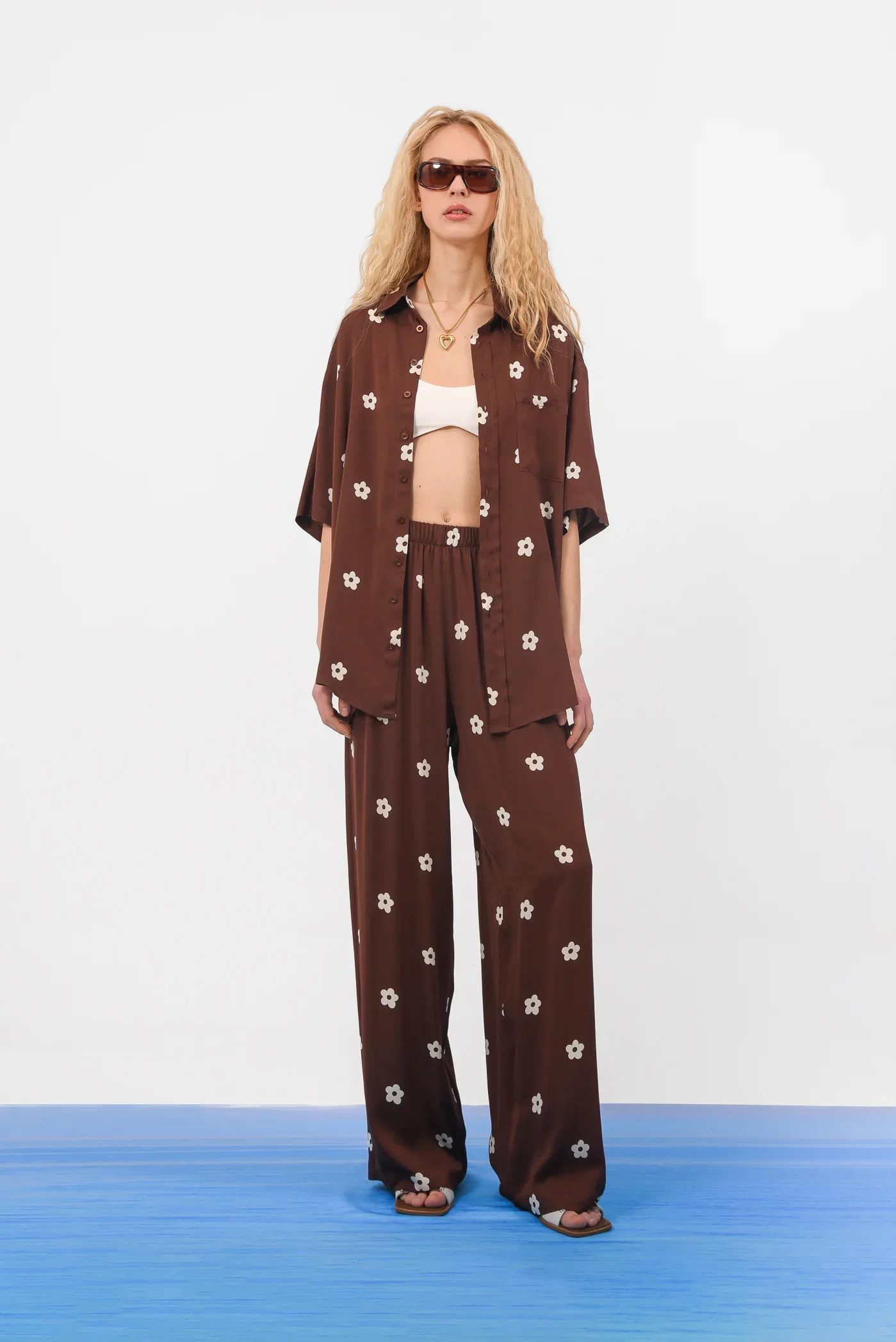 ARPYES DAISY PANTS BROWN