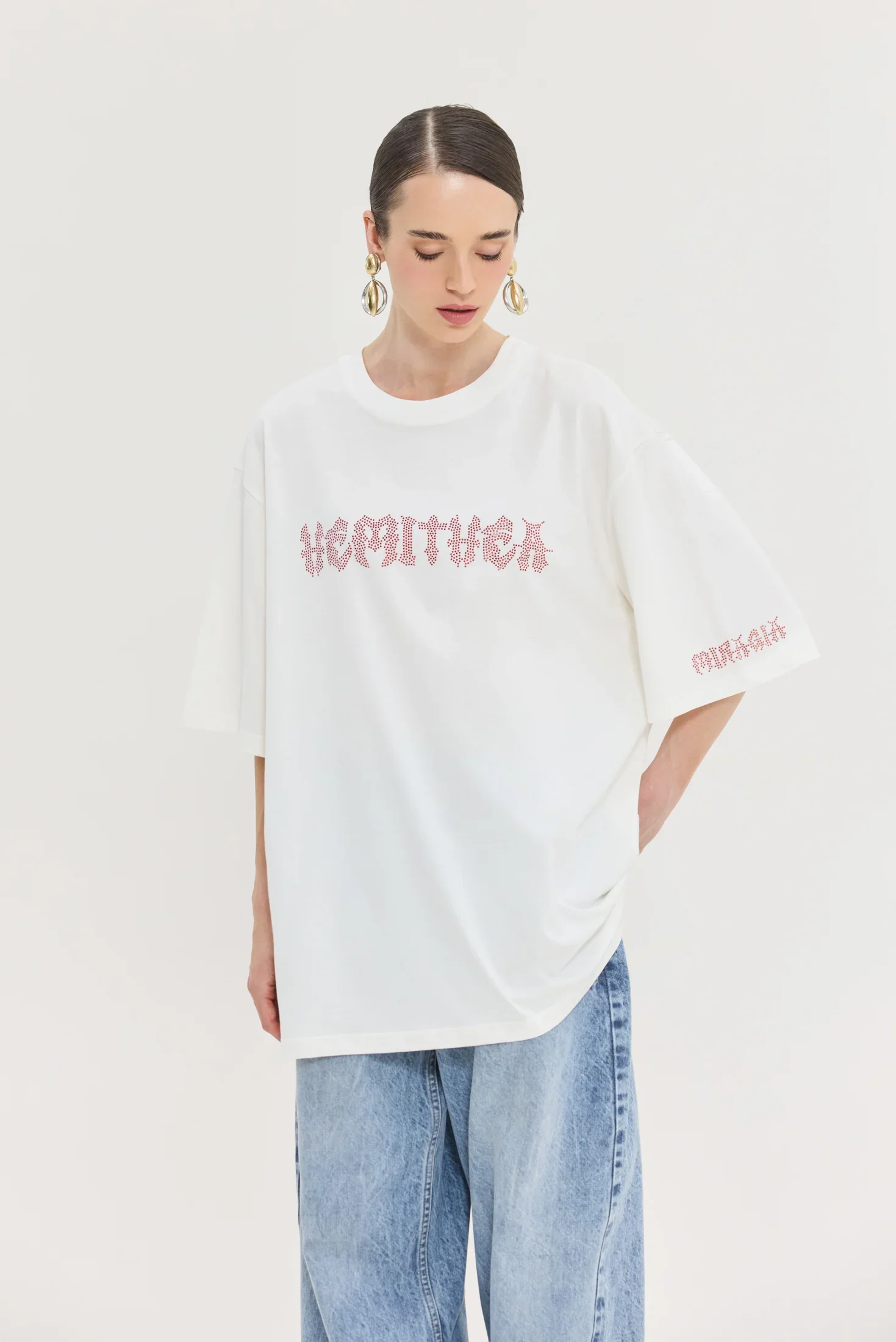 HEMITHEA Cheetah Off White T-Shirt (Metal Vibes)