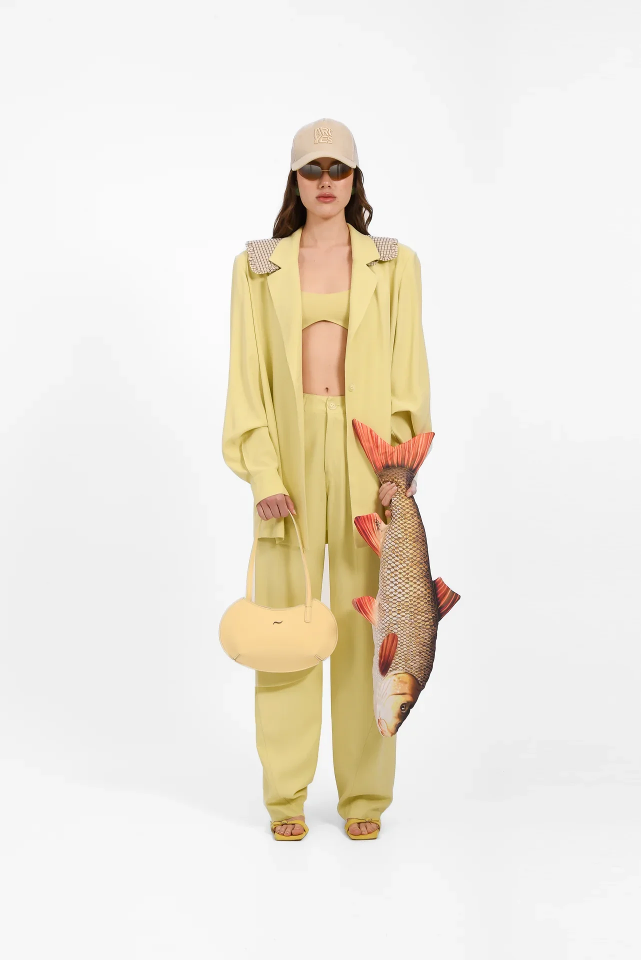 ARPYES NOA OVERSIZED BLAZER LIME