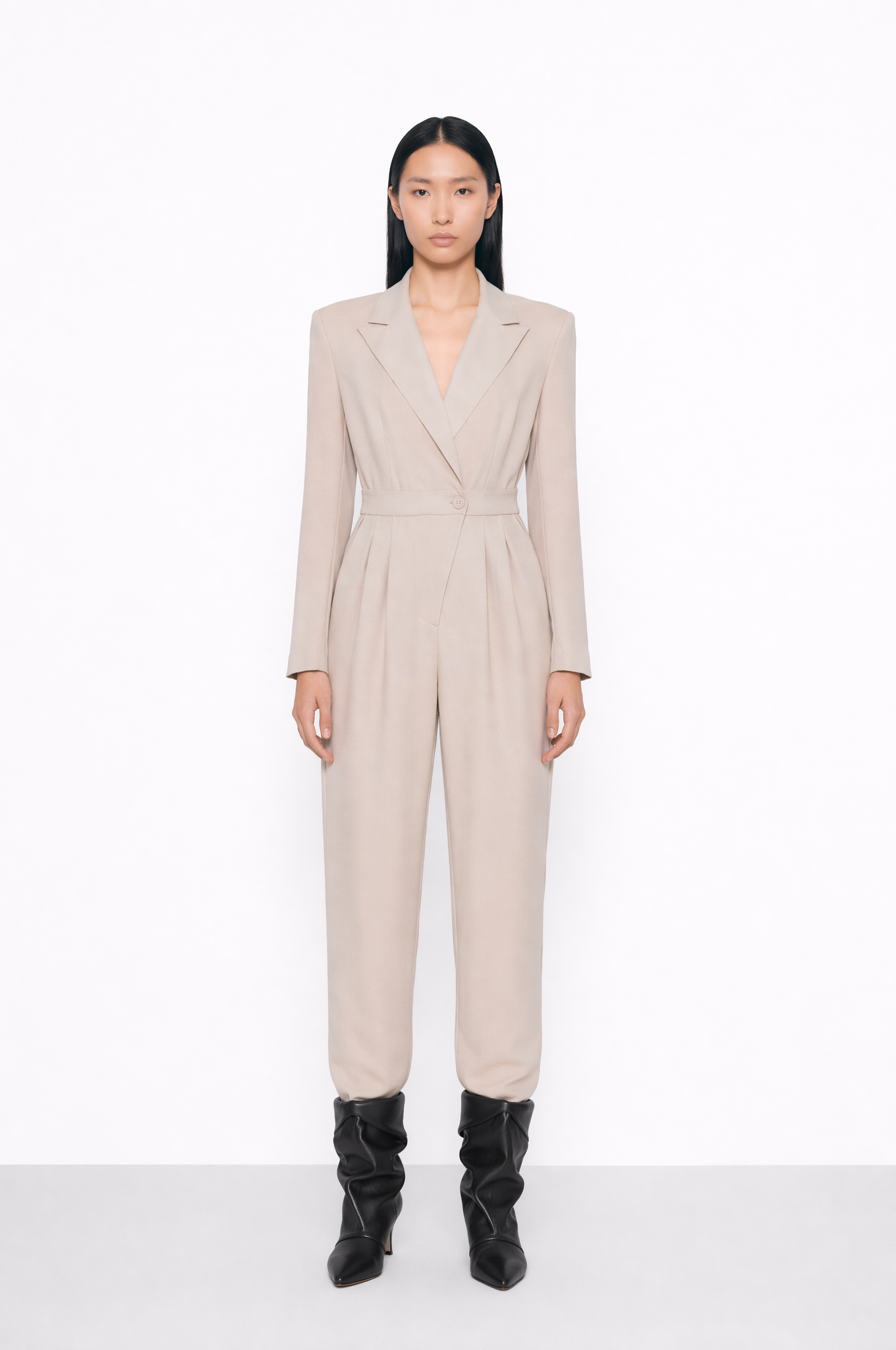 MALLORY WINTER BLOOM OFF WHITE JUMPSUIT