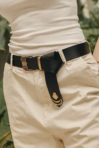 "Donna" leather belt GOLD