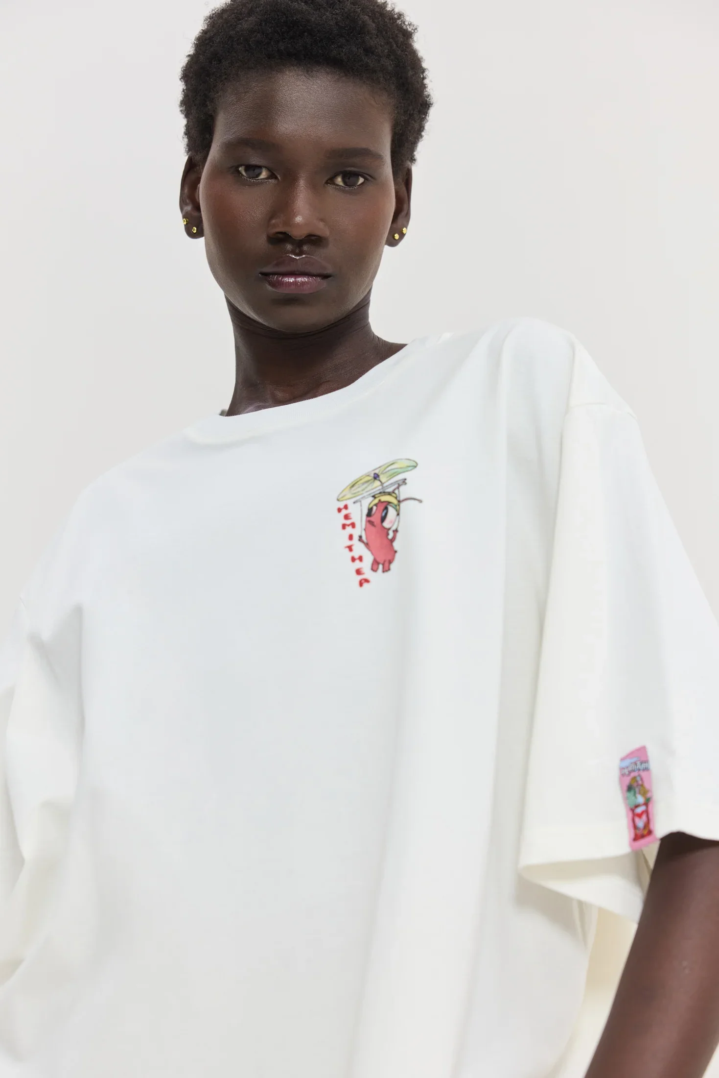 HEMITHEA Cheetah Off White T-Shirt (Elevator)