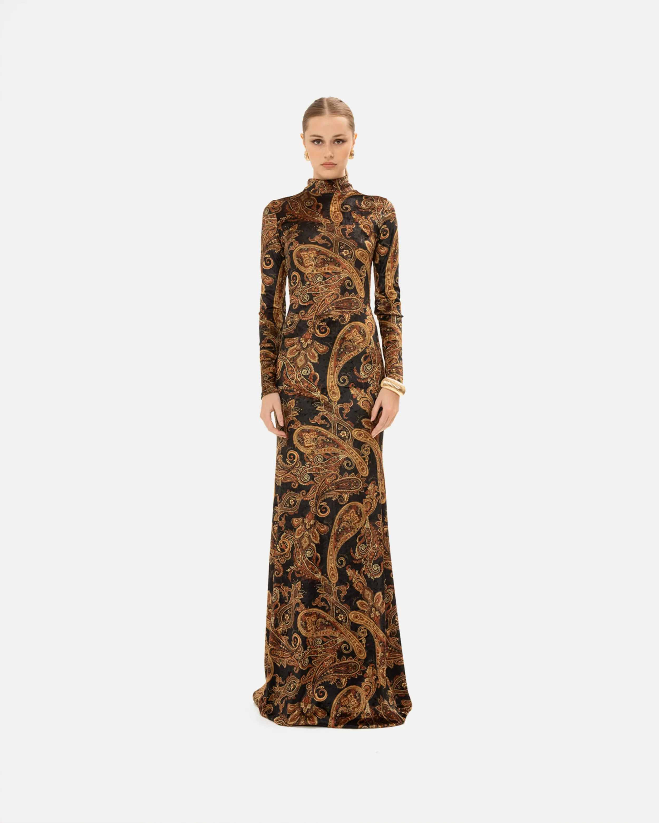 0016973_golden-brown-paisley-high-neck-dress_3960.webp