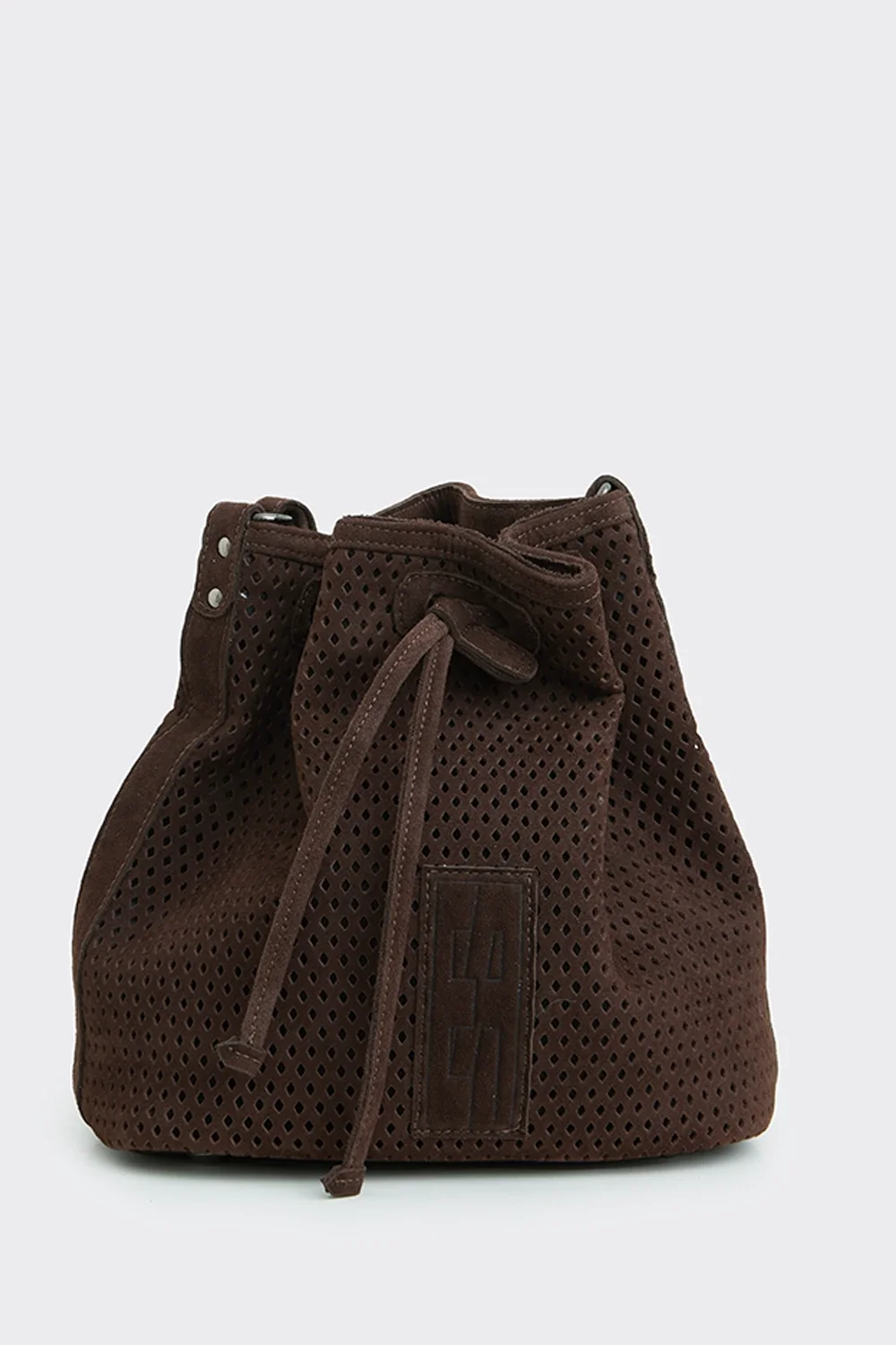 Net Planet Suede Pouch Bag Καφε