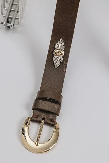 "Romantic Dreams" leather belt GOLD