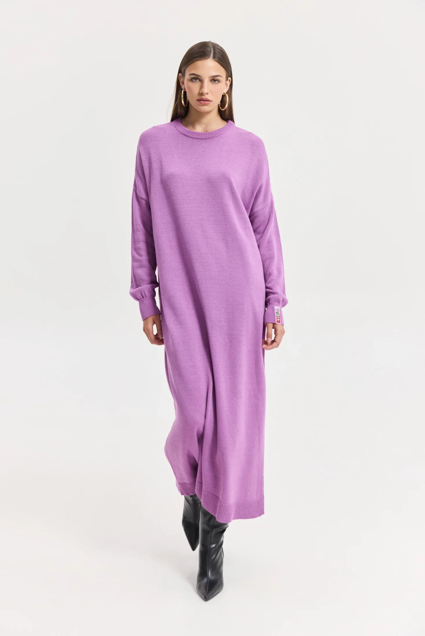 HEMITHEA Milkway Knitted Dress (Purple)