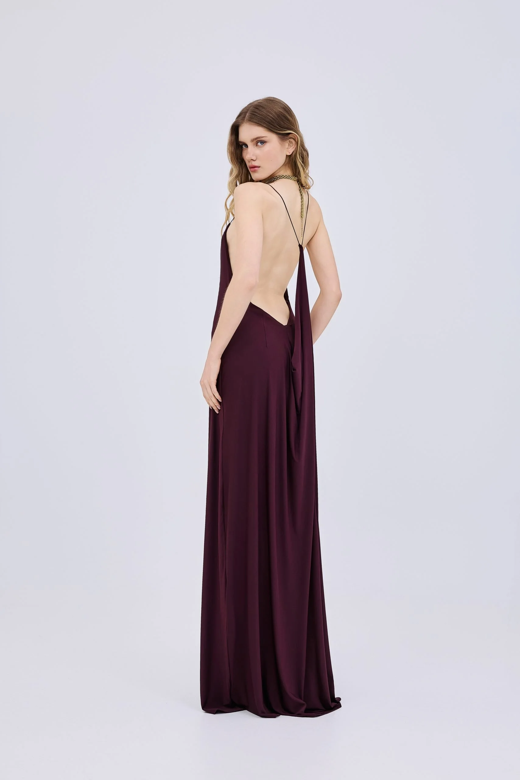 STUDIO83 Lana Burgundy Dress
