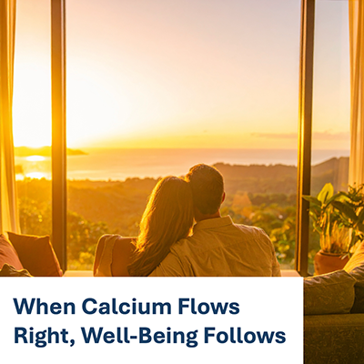 When Calcium Flows Right, Well-Being Follows