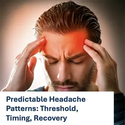 Predictable Headache Patterns: Threshold, Timing, Recovery