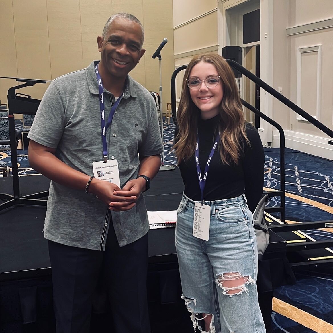 PROUD TEACHER! One of Dr. S&rsquo; high school students, Lauren, attended @nafme All-National Concert Honor Band in #washingtondc past weekend! Playing second clarinet with others from all around the country for esteemed conductor Rodney Dorsey, who 