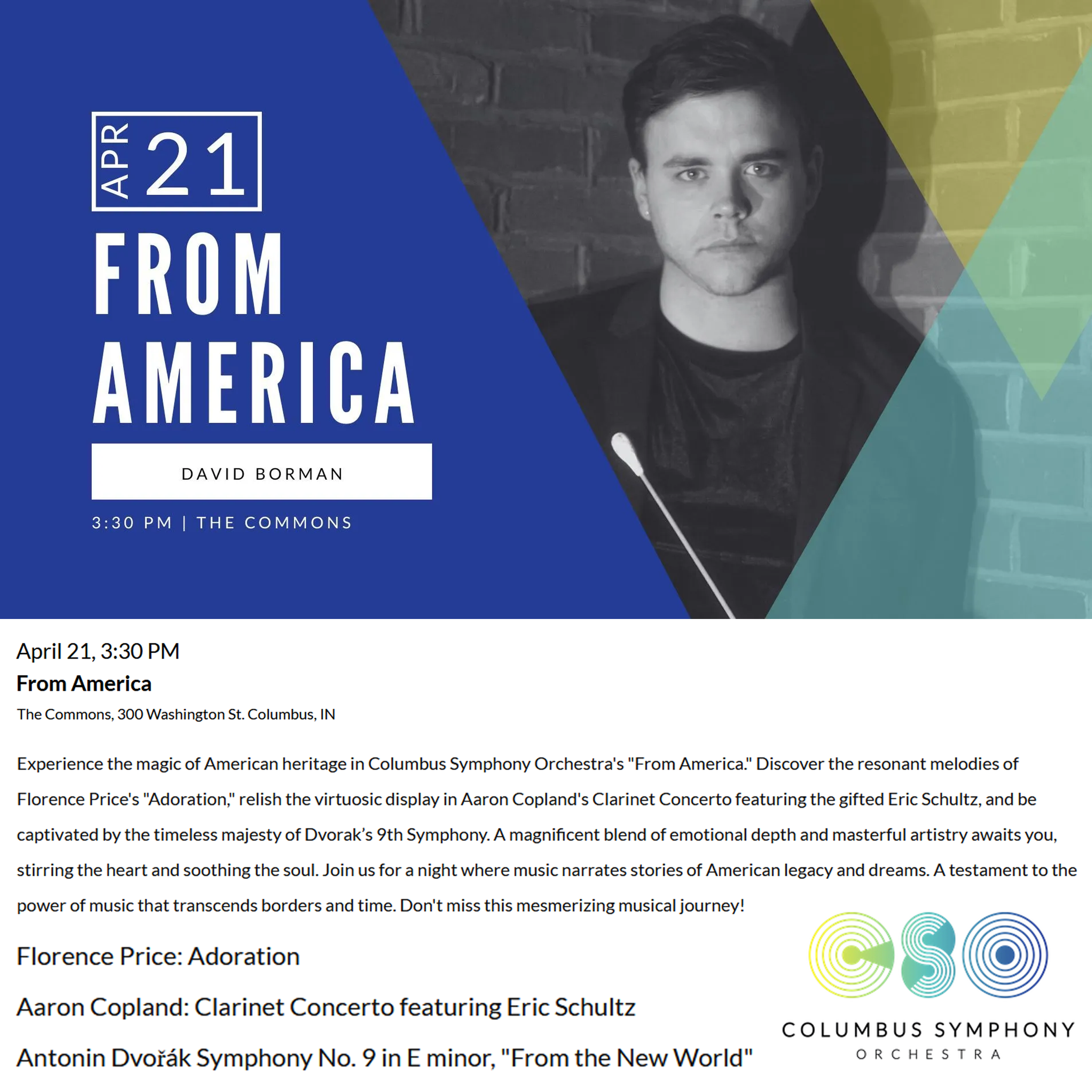 Copland Concerto in Columbus, IN