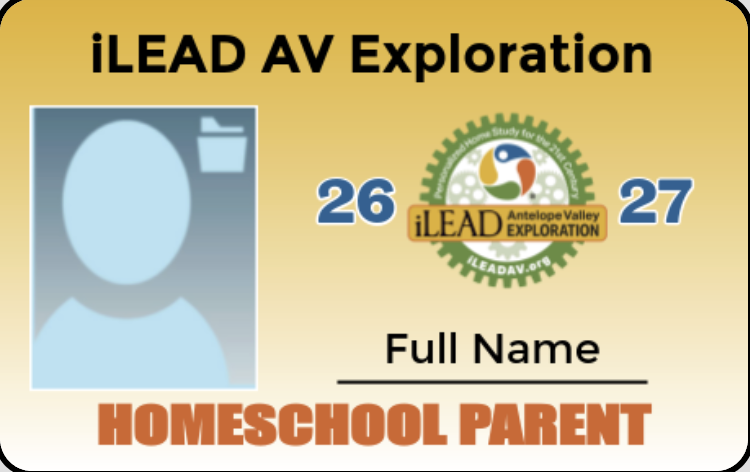 Parent School ID Card Homeschool