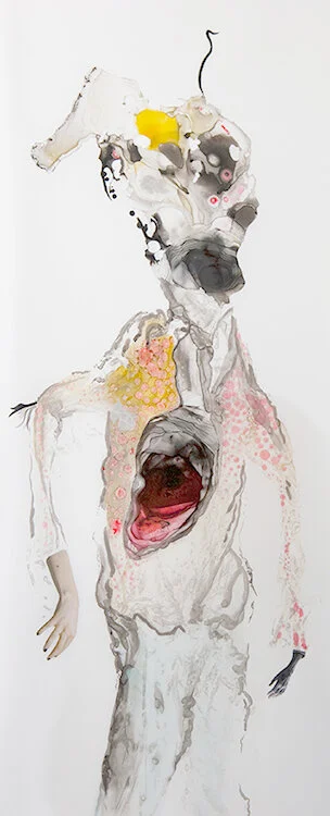 Emergence   |   Acrylic on Mylar   |   87 x 285cm