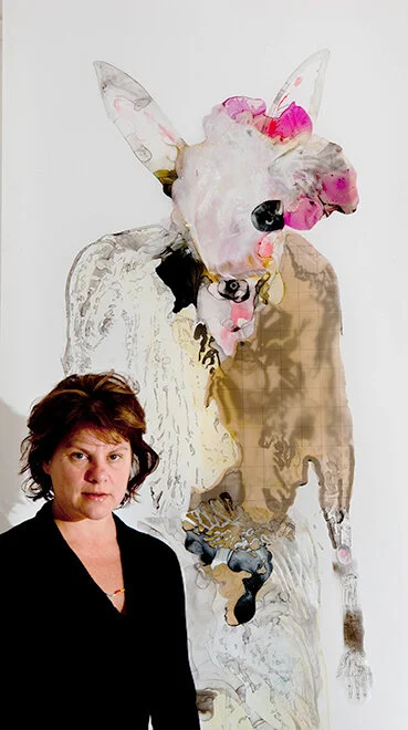 Second Nature   |   Acrylic on Myalar   |   87 x 285cm   |   Rhonda Dee