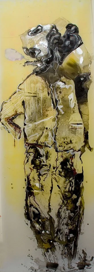 Workend 56   |   Acrylic on Mylar   |   87 x 285cm